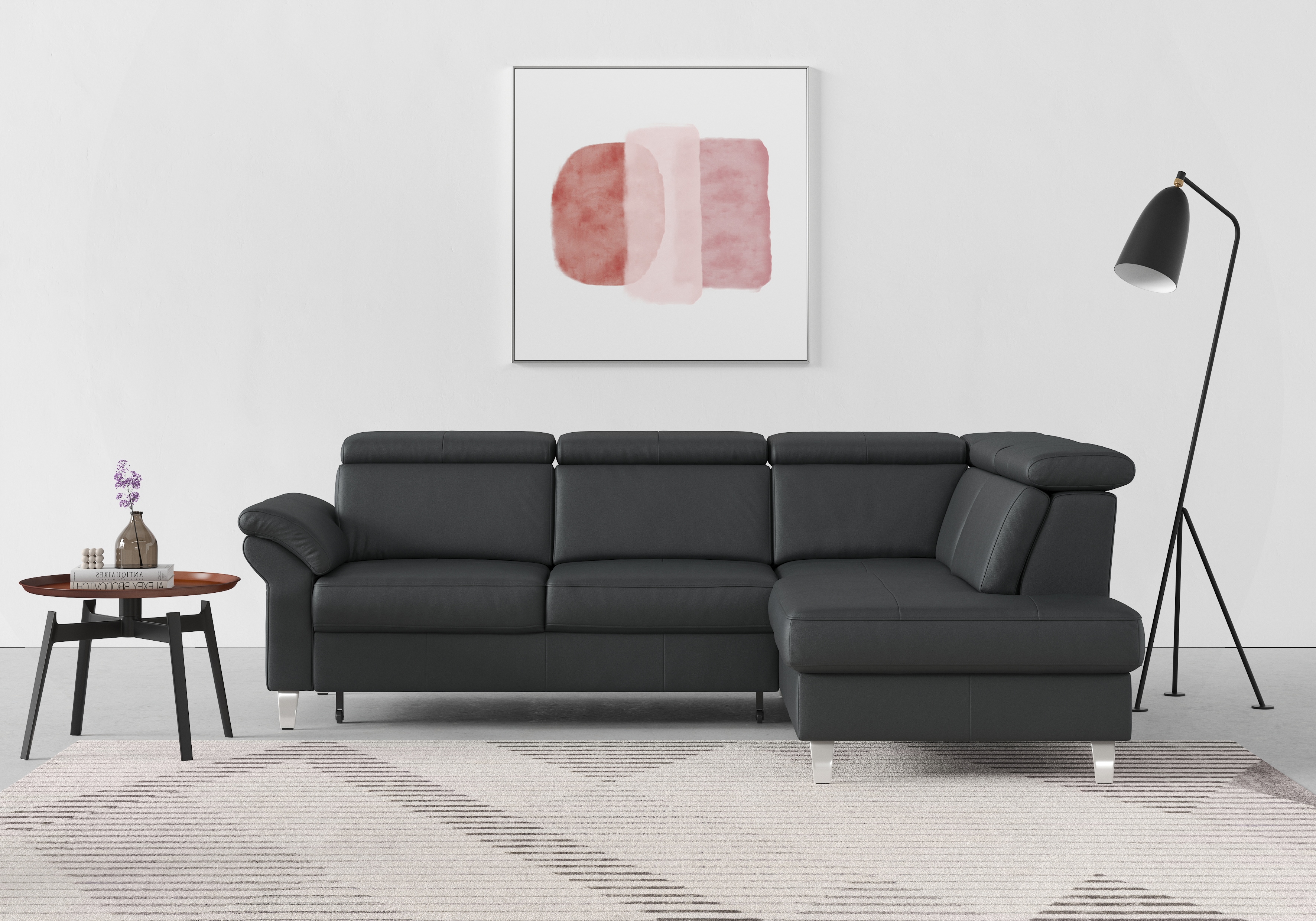sit&more Ecksofa "Arngast L-Form" inklusive Kopfteilverstellung und Federkern
