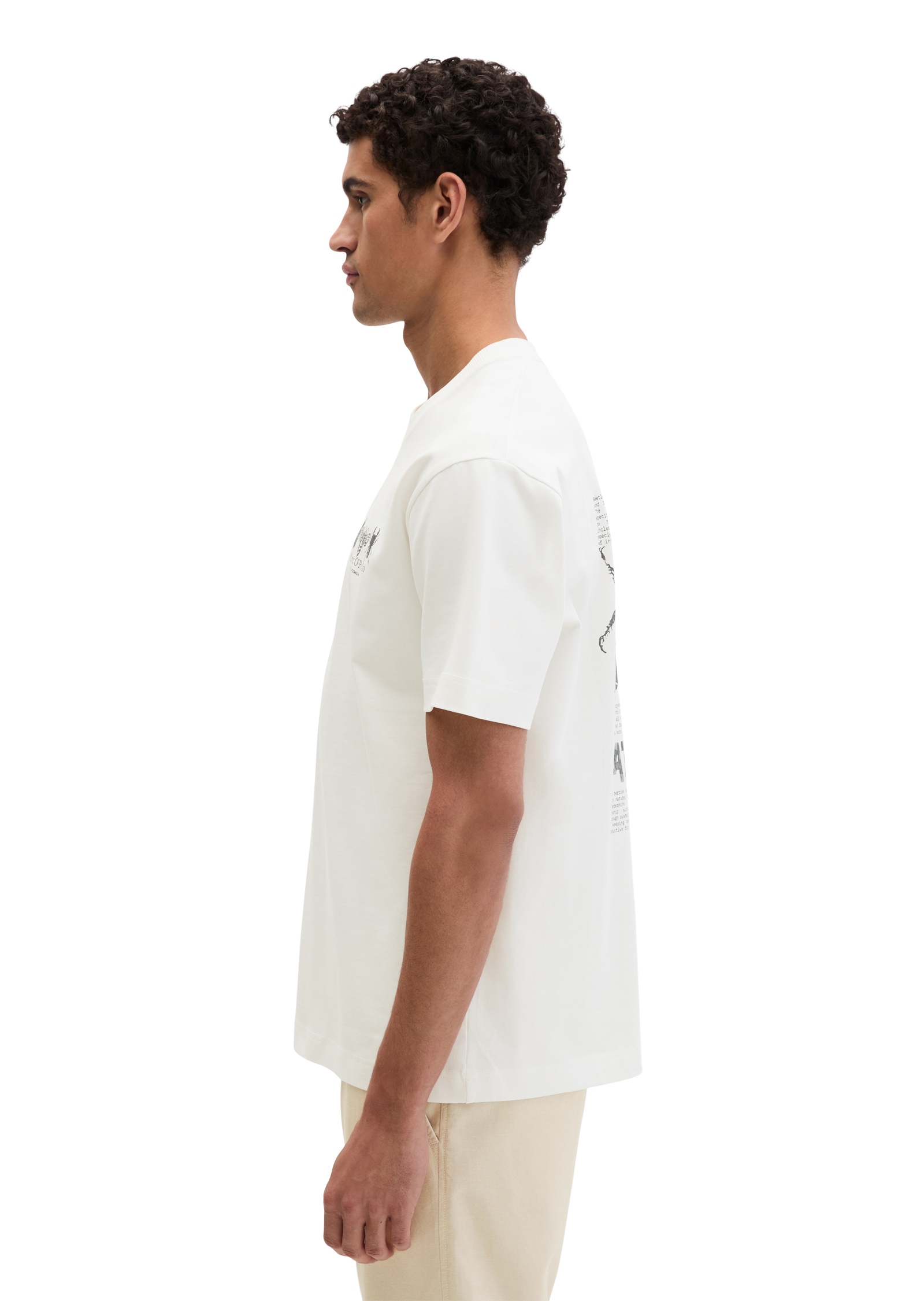 Marc O'Polo T-Shirt »mit beidseitigen Insektenprints«
