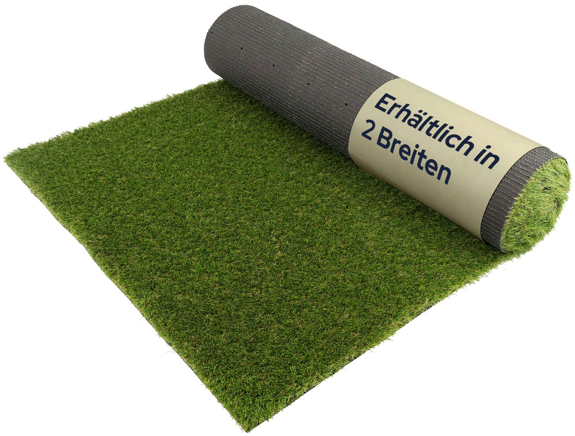 Thumbnail - Primaflor-Ideen in Textil Kunstrasen "JAZZ, Gesamthöhe 40 mm, Made in Netherlands" rechteckig Rasenteppich, natürliche O...