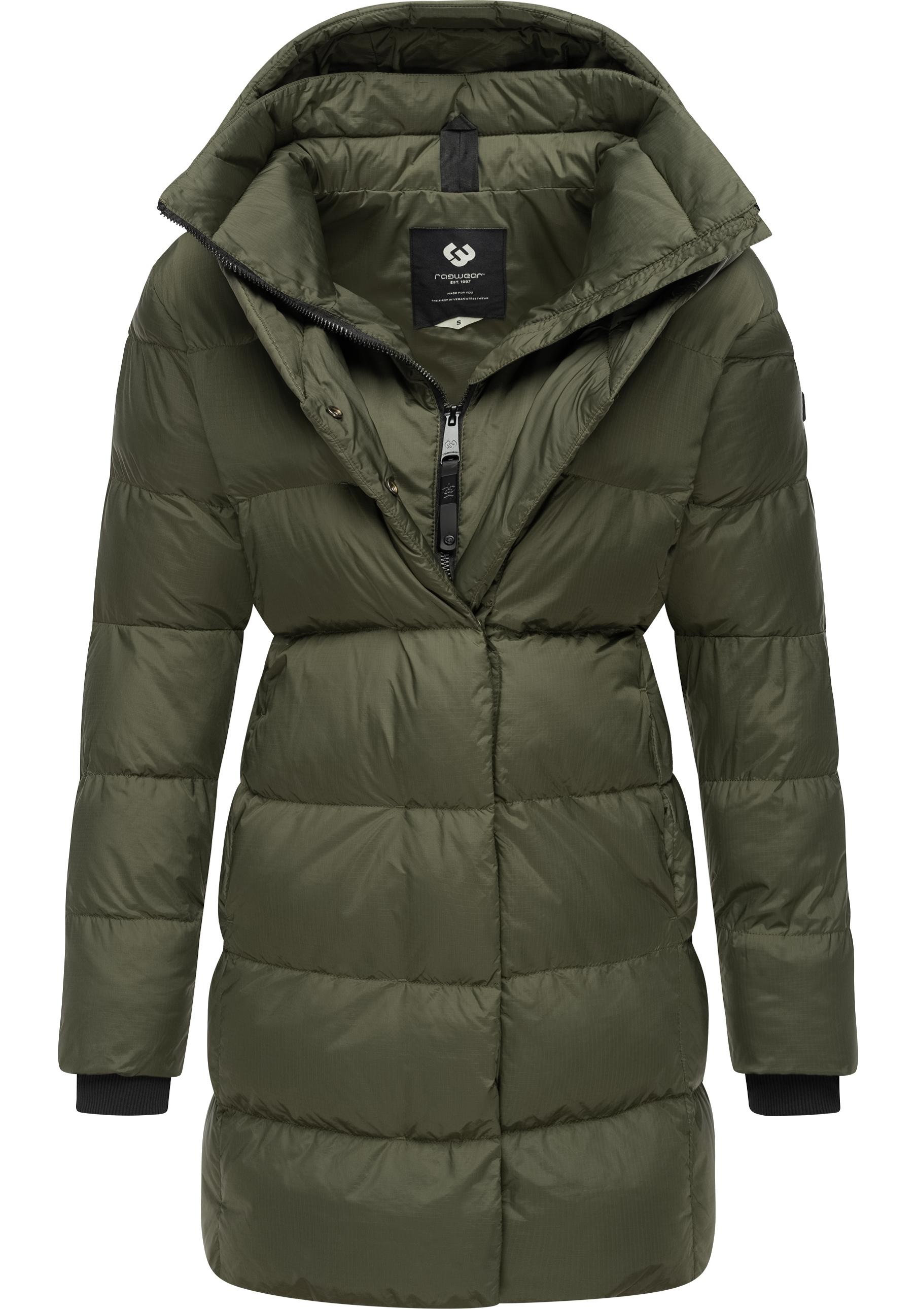Ragwear Kurzmantel »Niara«, stylischer, gesteppter Wintermantel mit gefütterter Kapuze