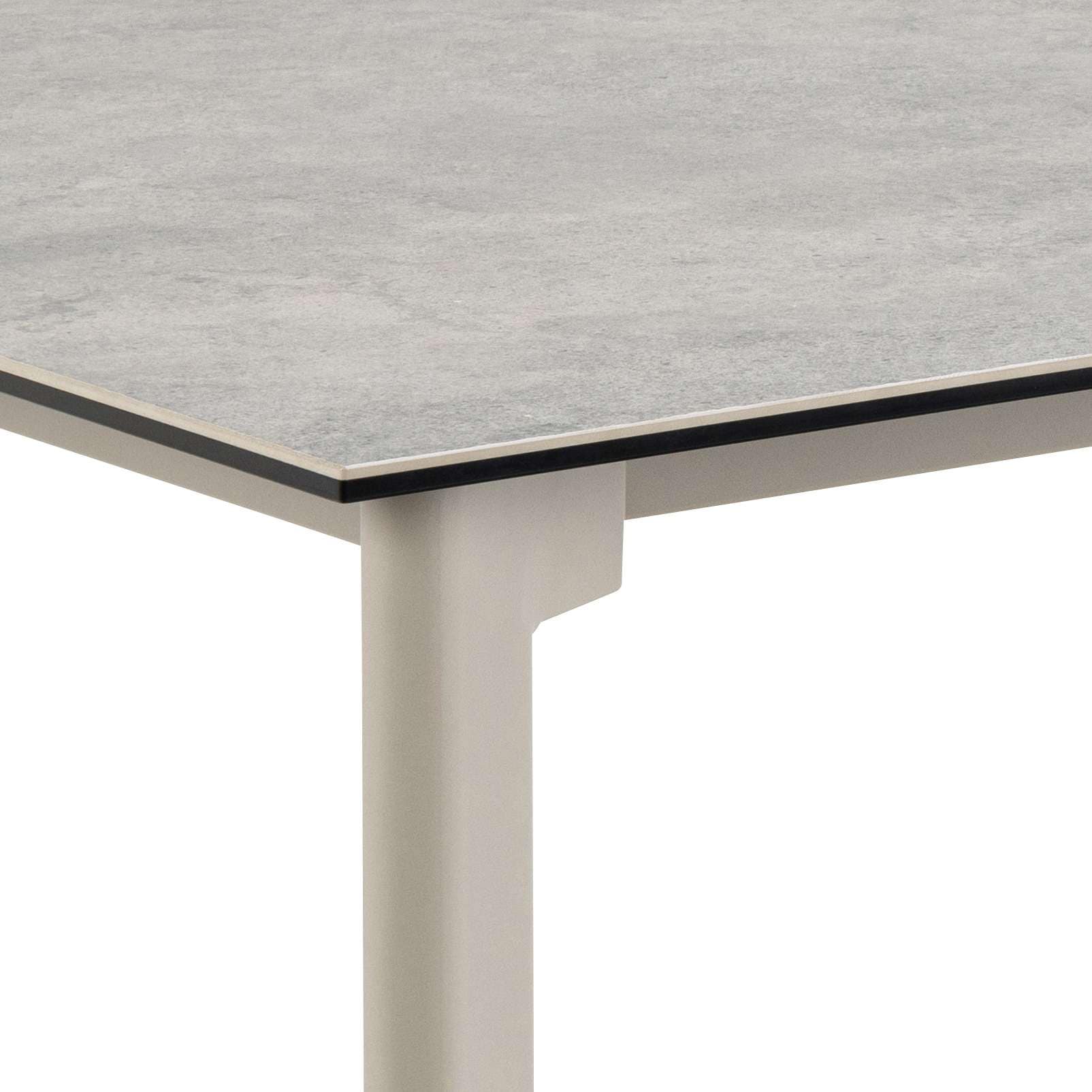 ACTONA GROUP Esstisch »Palermo«, Esstisch, Tischplatte grau Anista rau keramisch, 160x90x75cm