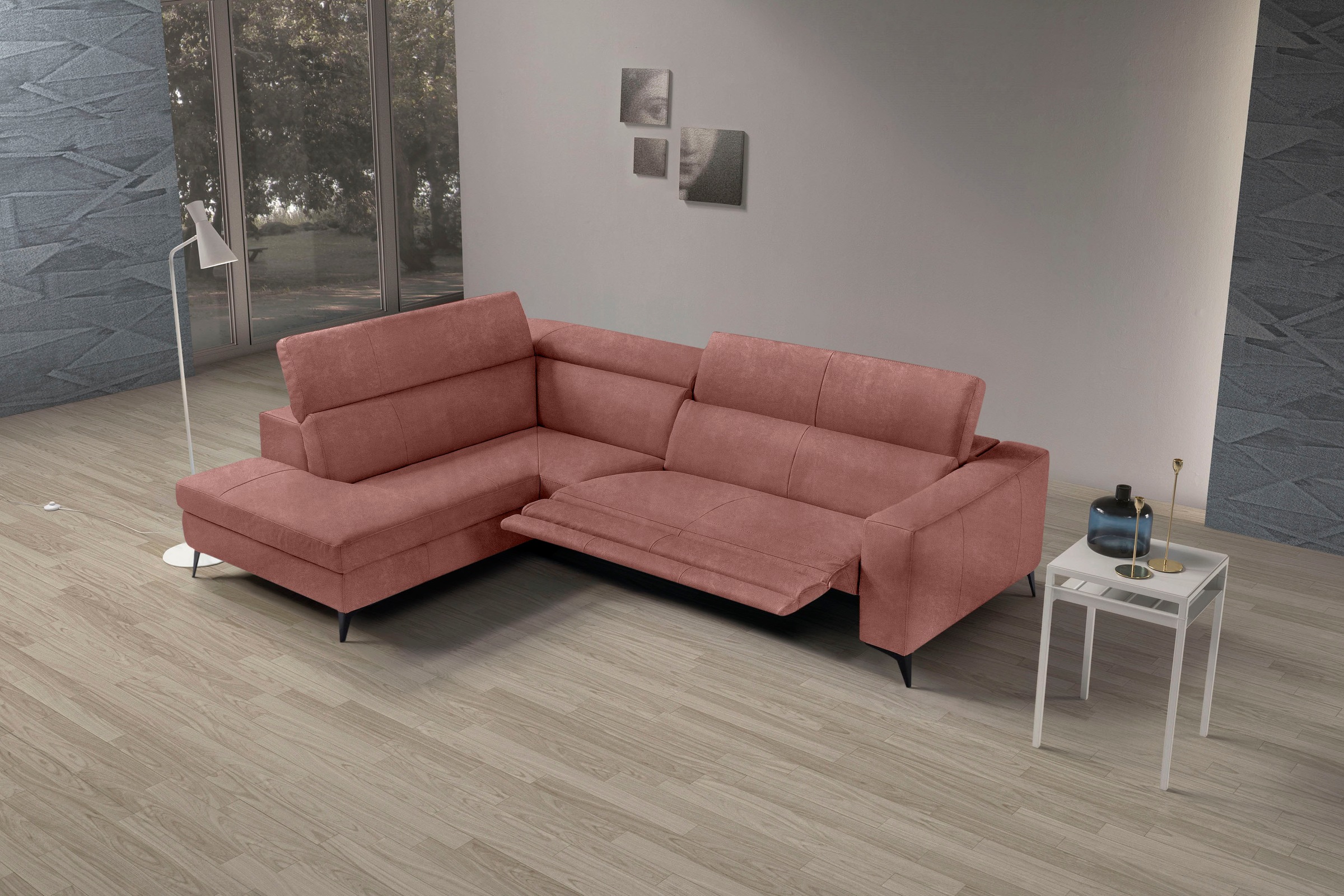 Egoitaliano Ecksofa "Edith, Designsofa mit hohem Sitzkomfort, L-Form" inkl. günstig online kaufen