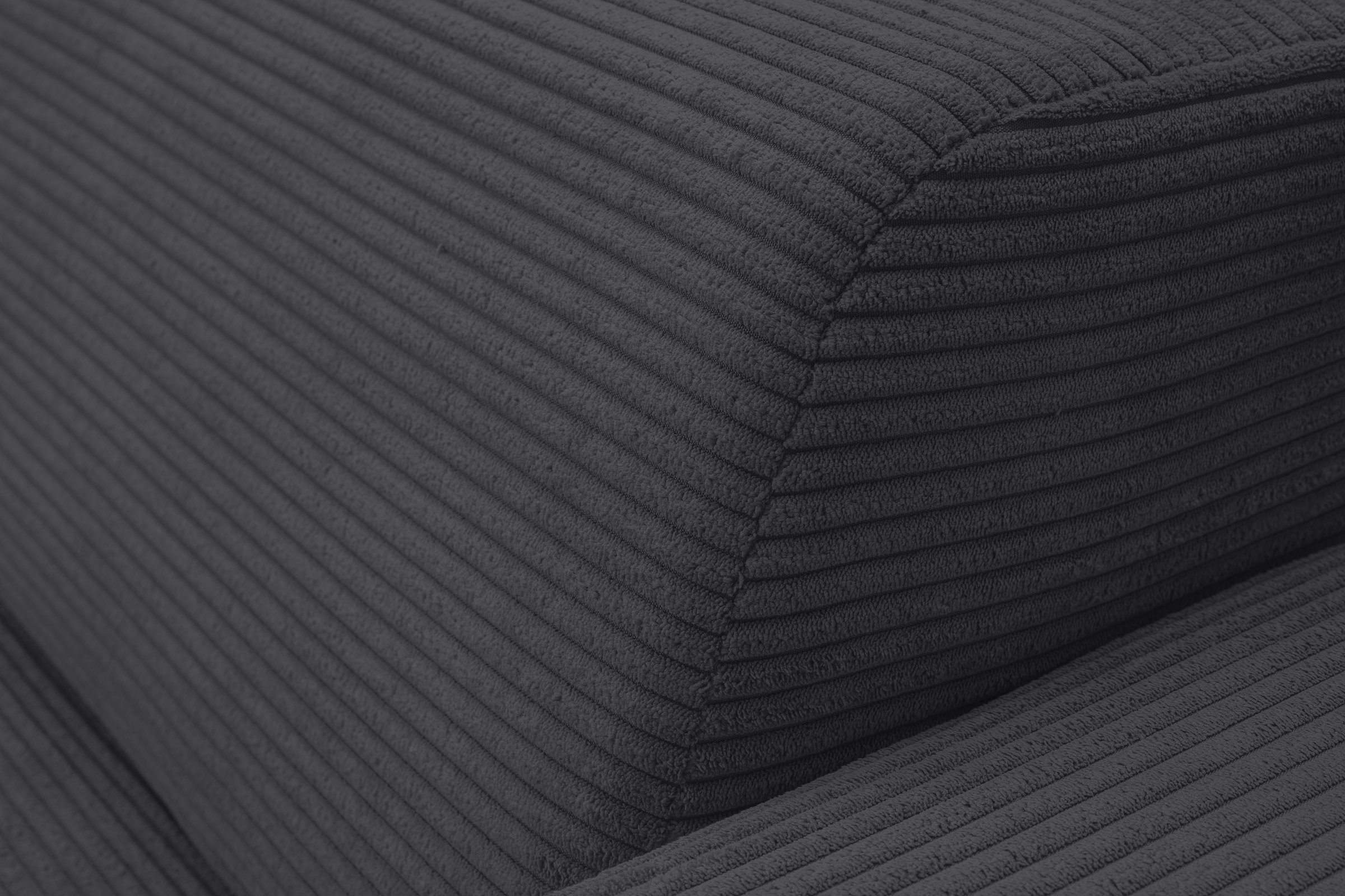 WERK2 Sofa »Zeus 3-Sitzer, Big-Sofa, Breite 256cm, Tiefe 105cm, modern und bequem«, Curvy Trend 3-Sitzer mit urbaner Optik