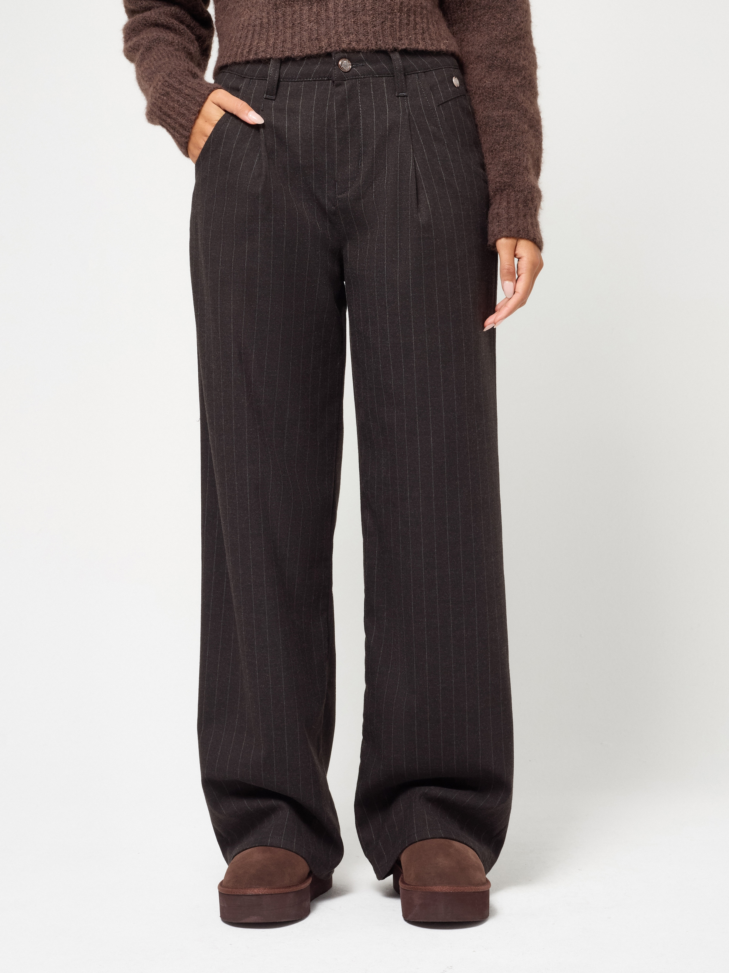 GANG Bundfaltenhose "94SILVIA WIDE" mit hoher Taille