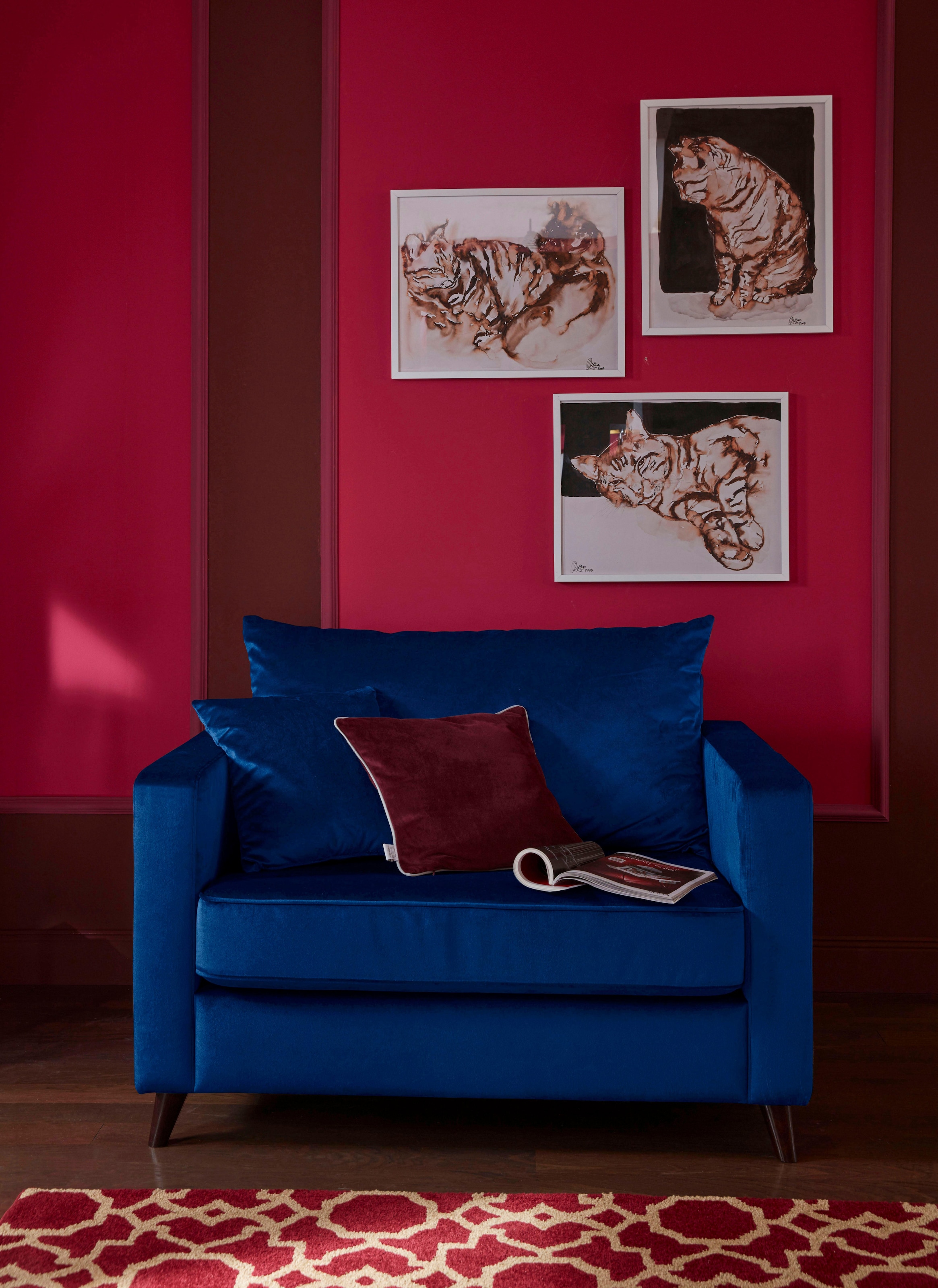 Home affaire Loveseat "Renesse", lose Kissen, Keder an Sitzkissen günstig online kaufen
