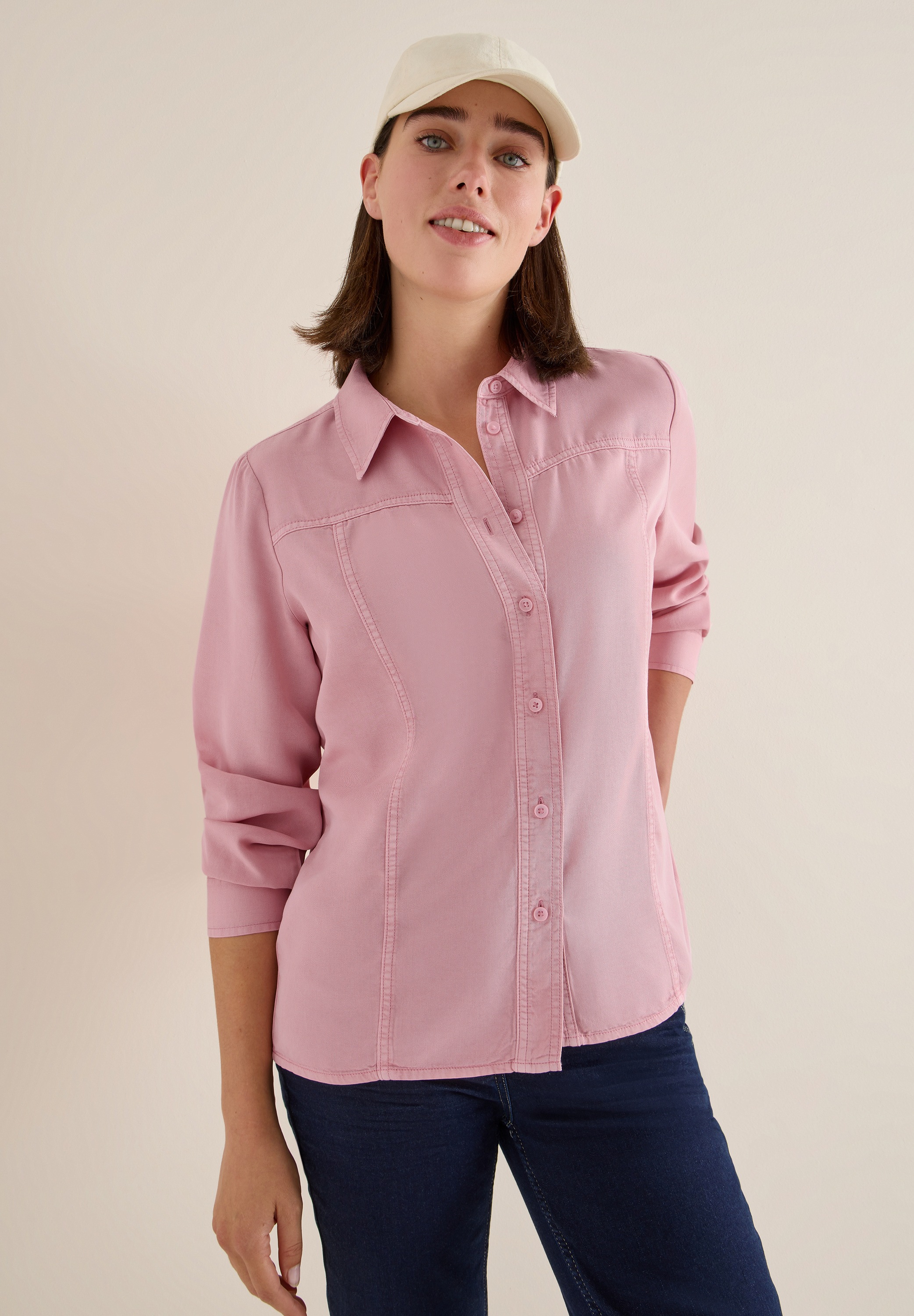 Cecil Langarmbluse in Blusen-Optik günstig online kaufen