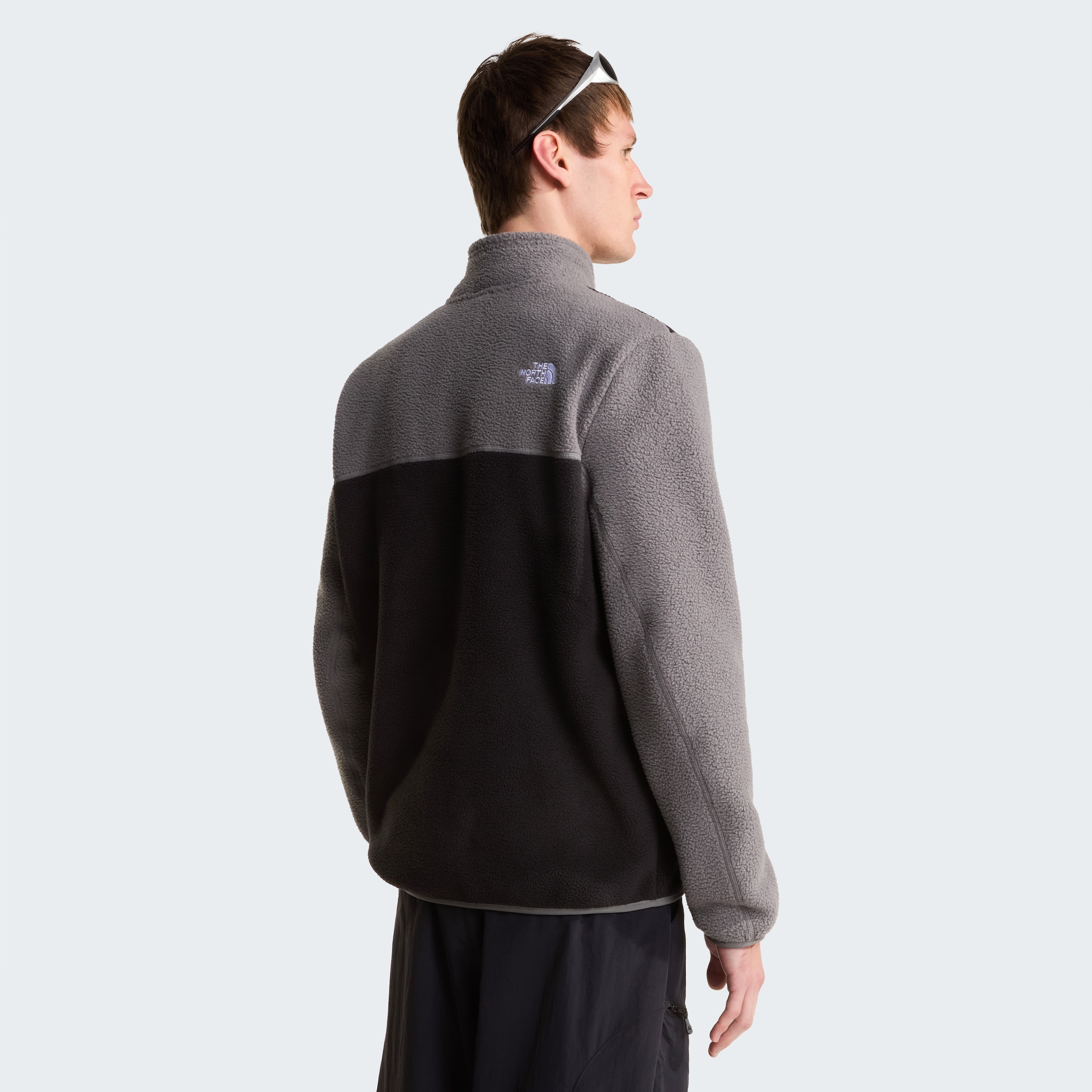 The North Face Strickfleece-Pullover »M YUMIORI 1/4 ZIP« aus Strickfleece, mit Stehkragen, mit Brusttasche, pflegeleicht