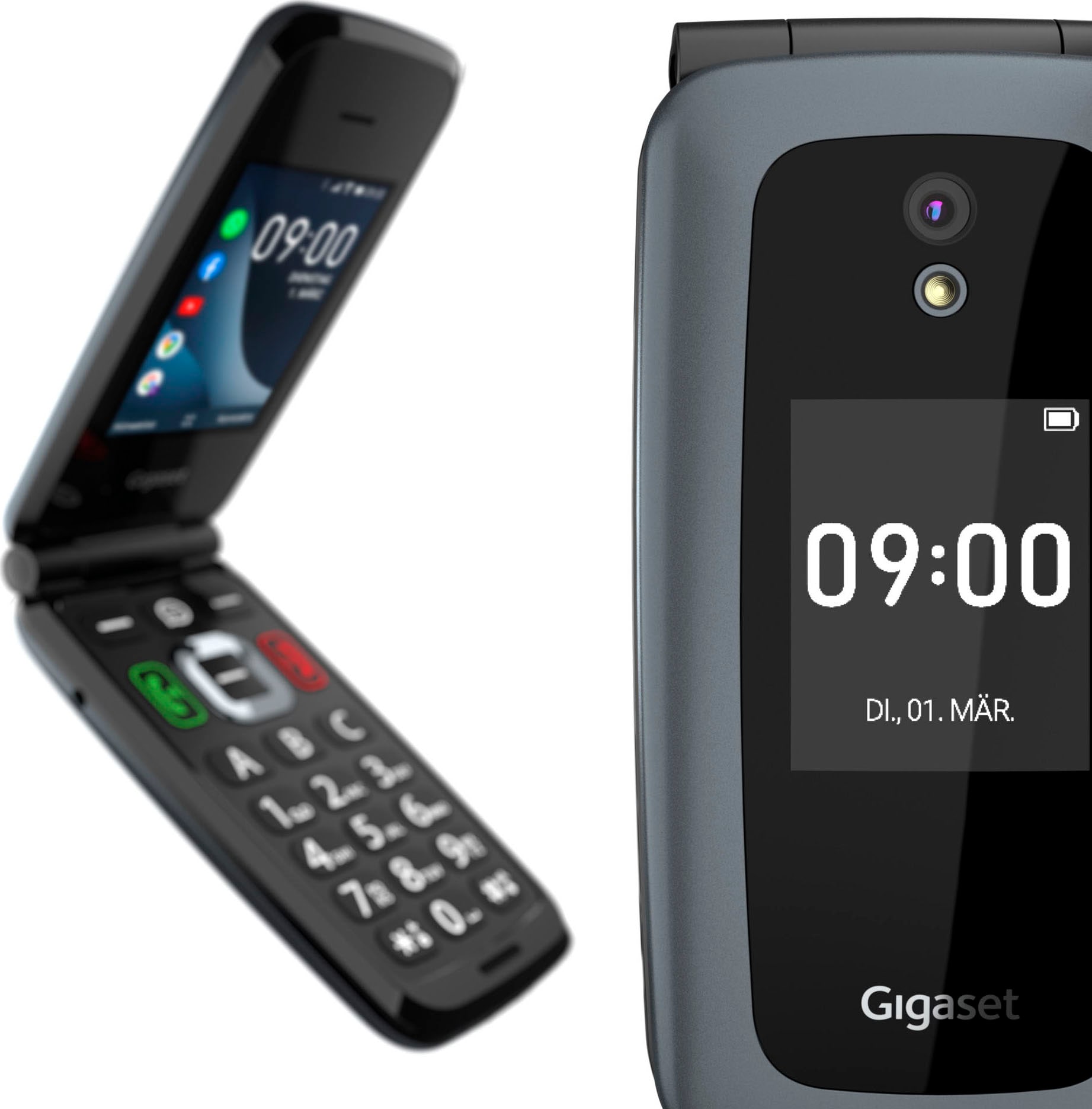 Gigaset Klapphandy »GL7«, Titanium-grey, | Zoll, Speicherplatz, GB 7,3 cm/2,8 MP BAUR 2 Kamera 4