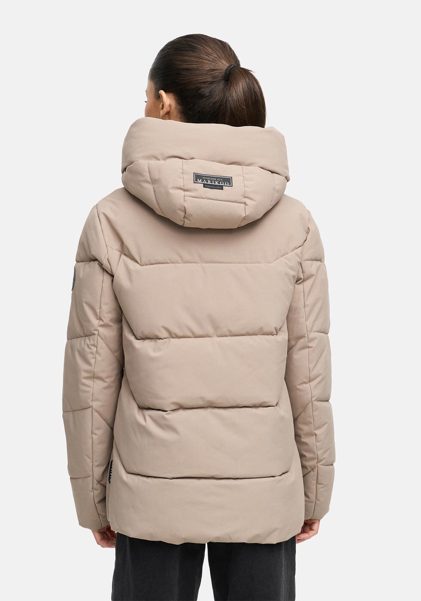 Marikoo Winterjacke »Kuscheltatze«, mit extra hohem Kragen
