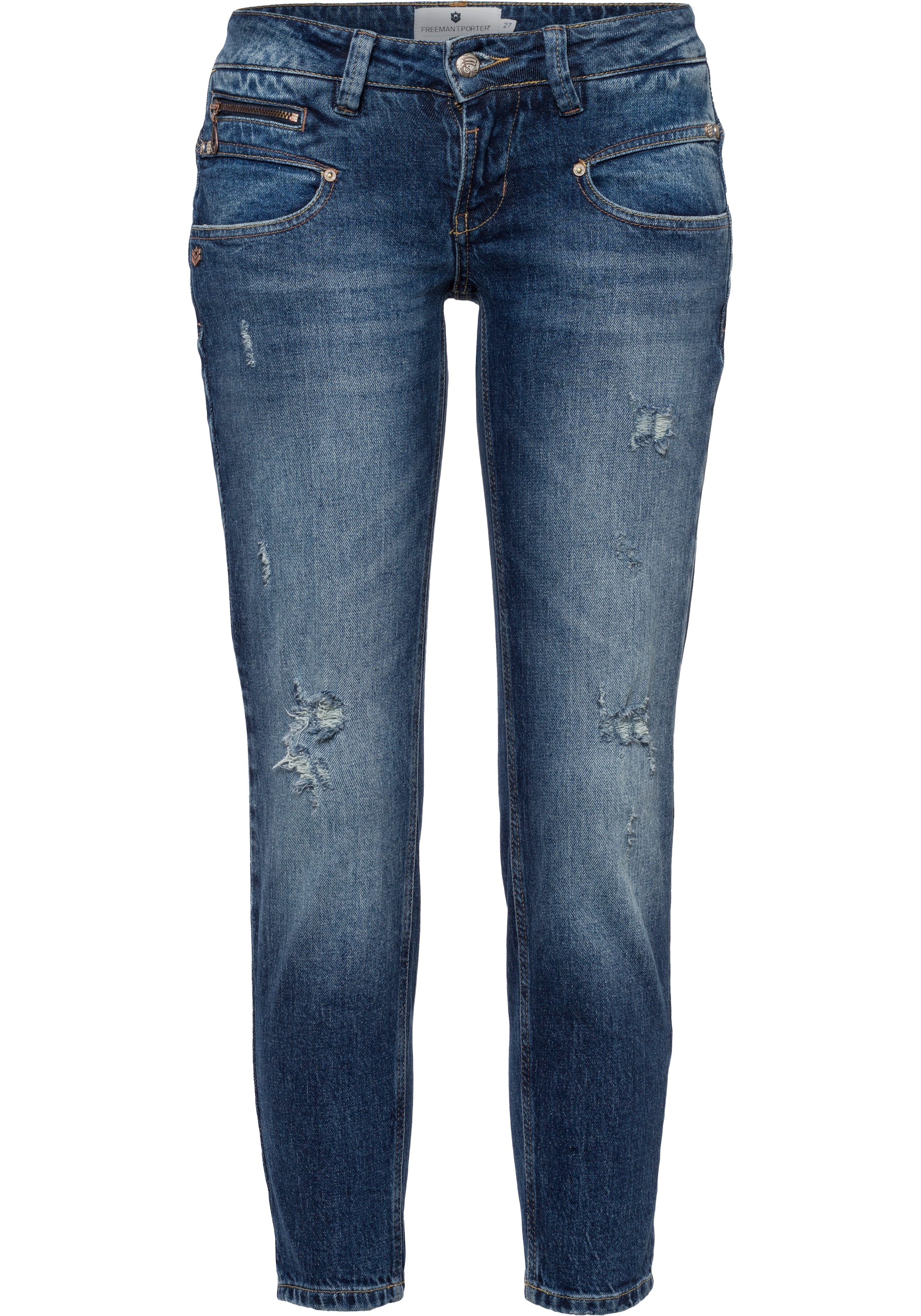 bestellen BAUR Jeans Knöpfung Mit besonderer | Röhrenhose, Please