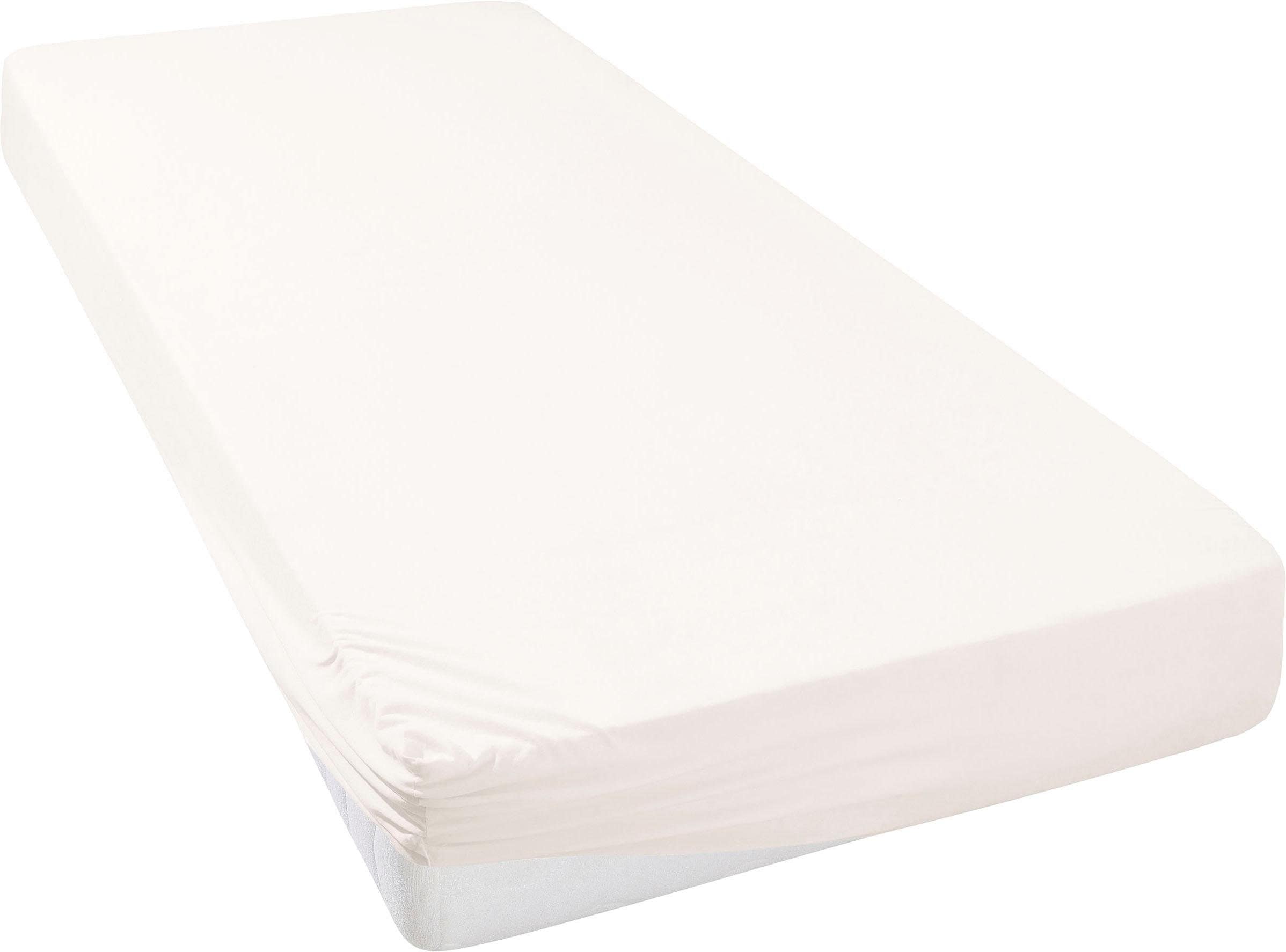 OTTO home Spannbettlaken "SOUCY aus Baumwolle mit Elasthan, 160 g/m²" Premium Bettlaken für Matratzen bis 30 cm Höhe, optimale Passform