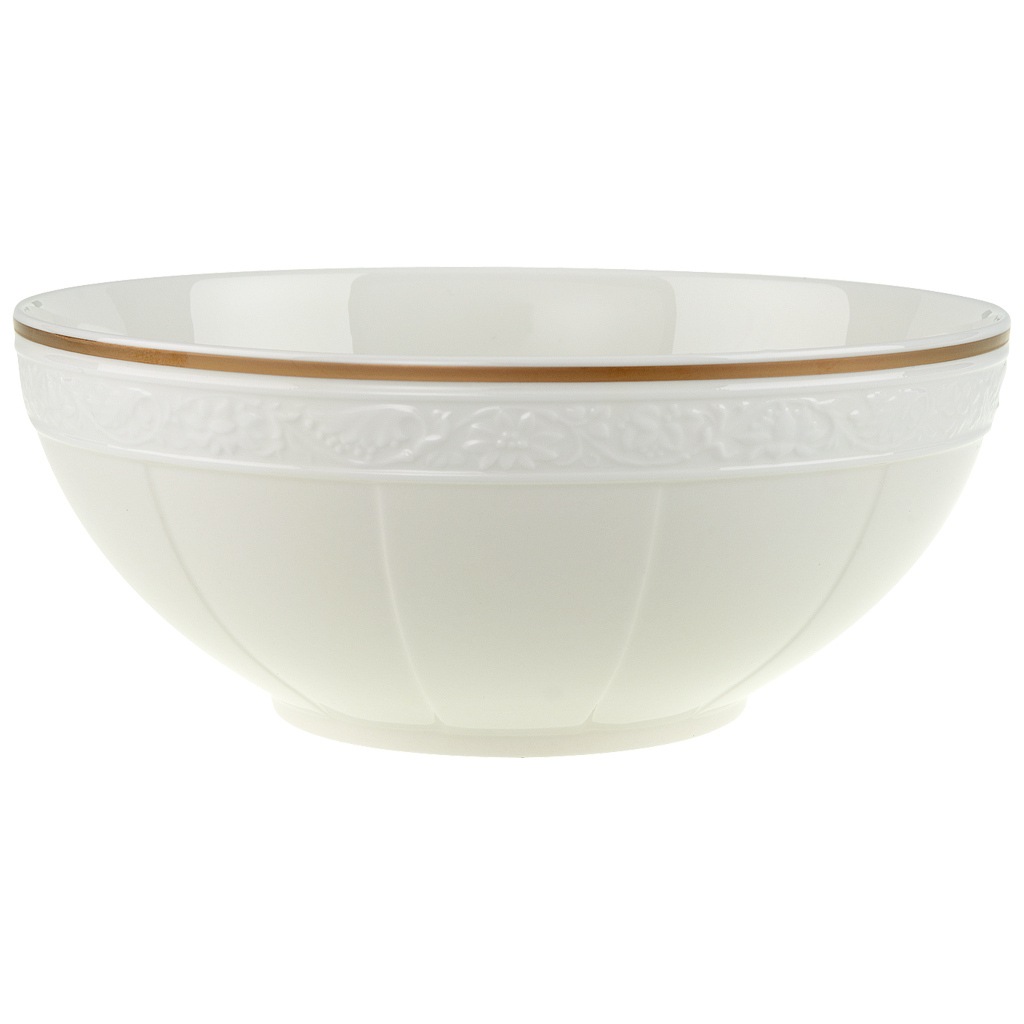 VILLEROY & BOCH Schale "Schüssel rund Ivoire 21 cm beige", B/H/L: 21cm, beige, Schüsseln