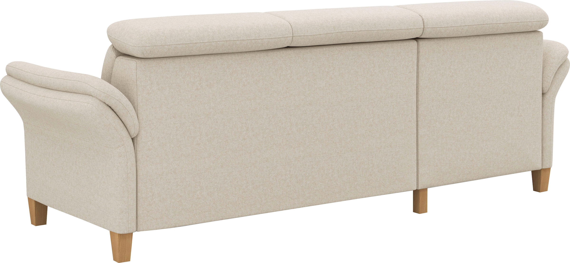 Home affaire Ecksofa »Glendale, L-Form« inkl. Kopfteilverstellung, wahlweise mit Vorziehsitz und Bettkasten