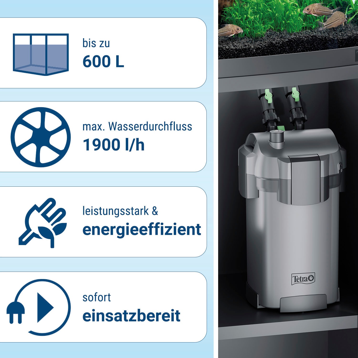 Tetra Aquariumfilter »EX 1500 Plus«, für Aquarien von 300-600 l