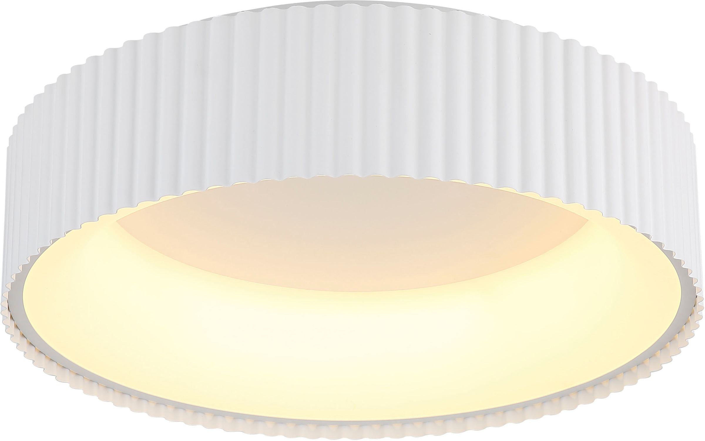 GLOBO LIGHTING Deckenleuchte »KEMP« LED-Modul 1 Stk. LED Deckenleuchte weiß matt, dimmbar, Memoryfunktion, modern