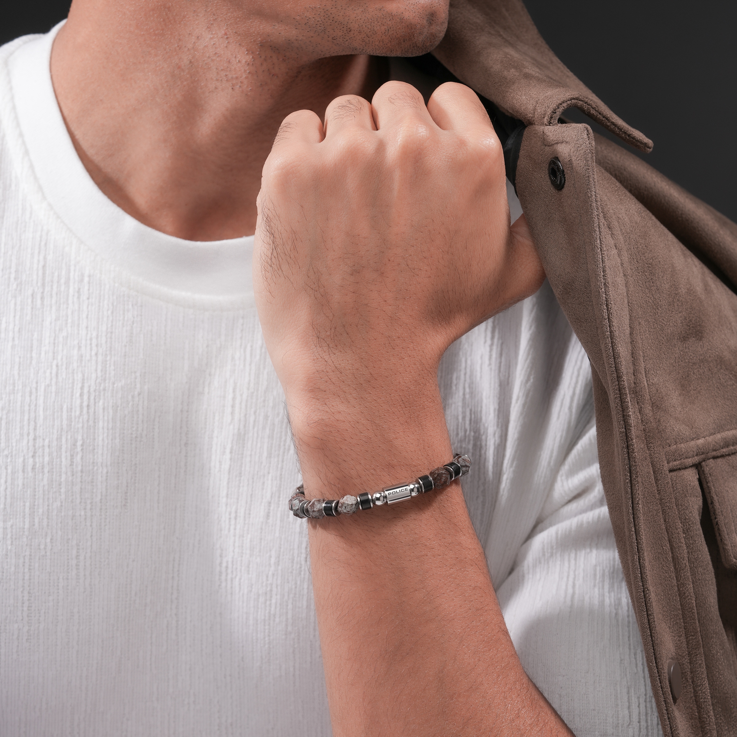 Police Armband »Rockcore« mit Achat oder mit Achat und Lapislazuli