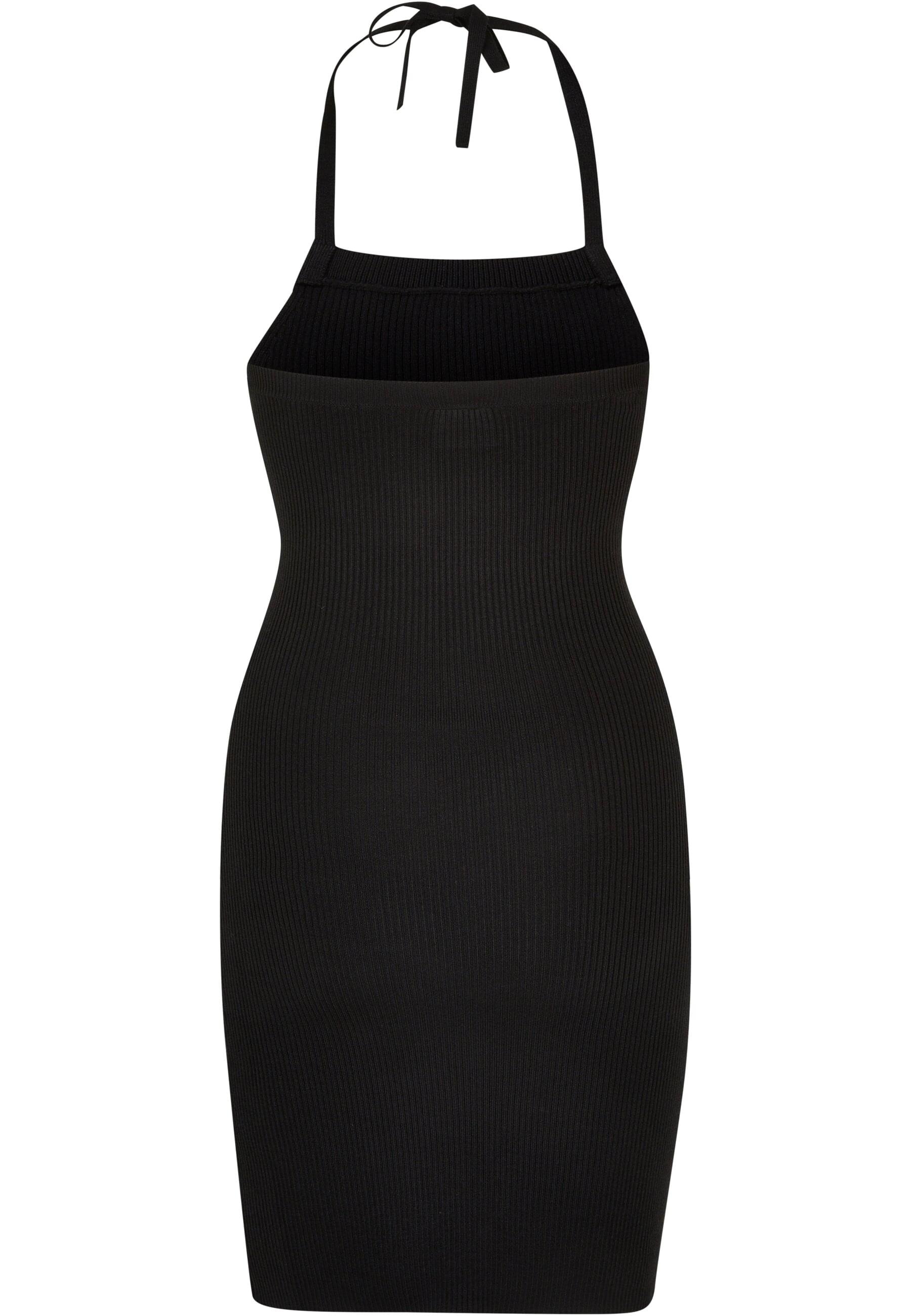 URBAN CLASSICS Shirtkleid »Urban Classics Damen Ladies Rib Knit Neckholder Dress«, (1 tlg.)