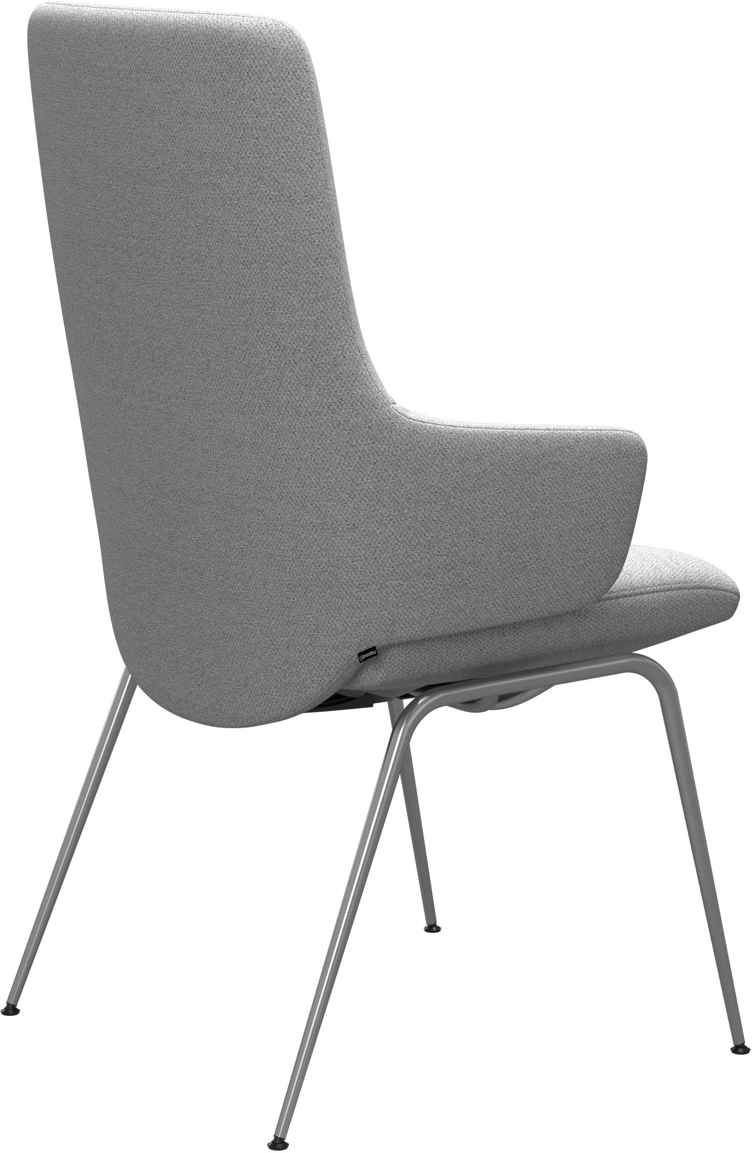 Stressless® Polsterstuhl »Laurel«, ROHLEDER Stoff Q2 FARON, High Back mit Armlehne, Größe L, mit Beinen aus Stahl in Chrom