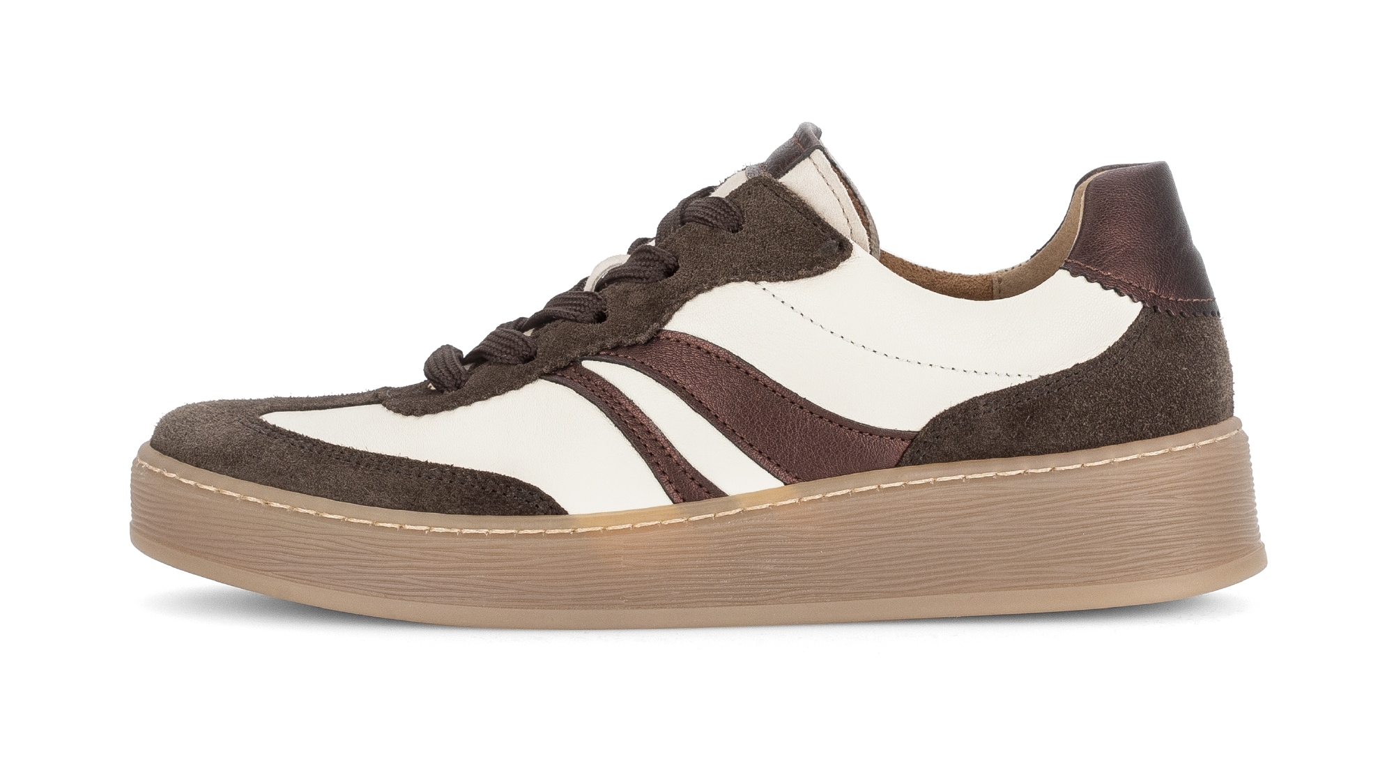 Gabor Plateausneaker »FLORENZ«, Freizeitschuh, Halbschuh, Schnürschuh in Bequemweite G (= weit)
