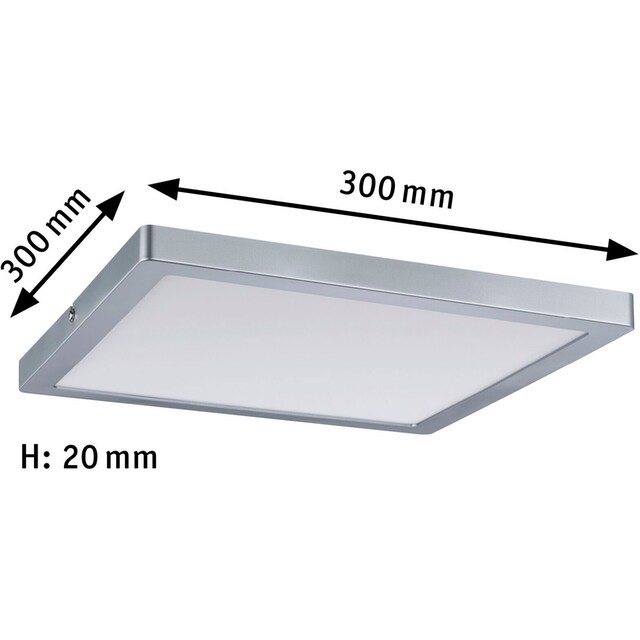 Paulmann LED Panel »Atria eckig 300x300mm 16,5W 4.000K Chrom matt«, 1  flammig-flammig, Atria eckig 300x300mm 16,5W 4.000K Chrom matt bestellen |  BAUR