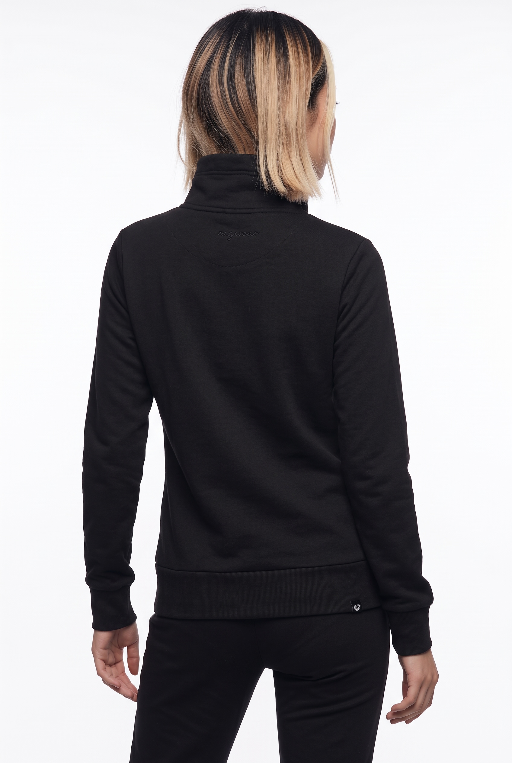 Ragwear Sweatjacke »RONETTE« brushed, in super softer Qualität, unifarbene Optik, mit Stehkragen