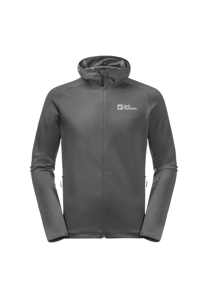 Jack Wolfskin Fleecejacke »BAISELBERG HOODED FZ M«, mit Kapuze