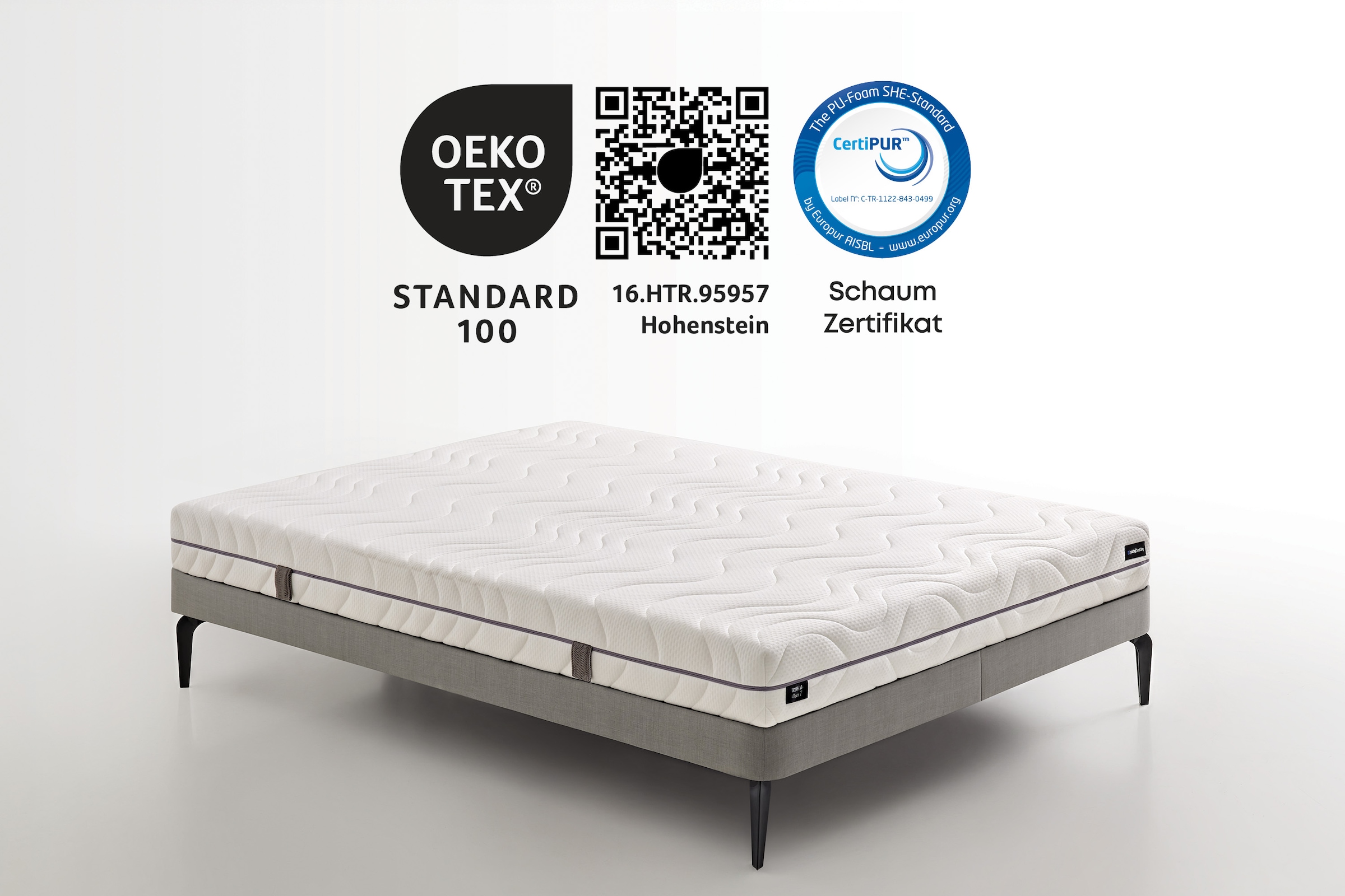 Yatas Bedding Taschenfederkernmatratze "Royal Duo 7 Slim, Matratze 90x200, günstig online kaufen
