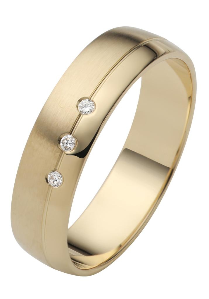 Firetti Trauring »Schmuck Geschenk Gold 750 Hochzeit Ehering "LIEBE"«, Made in Germany, wahlweise mit oder ohne Brillanten