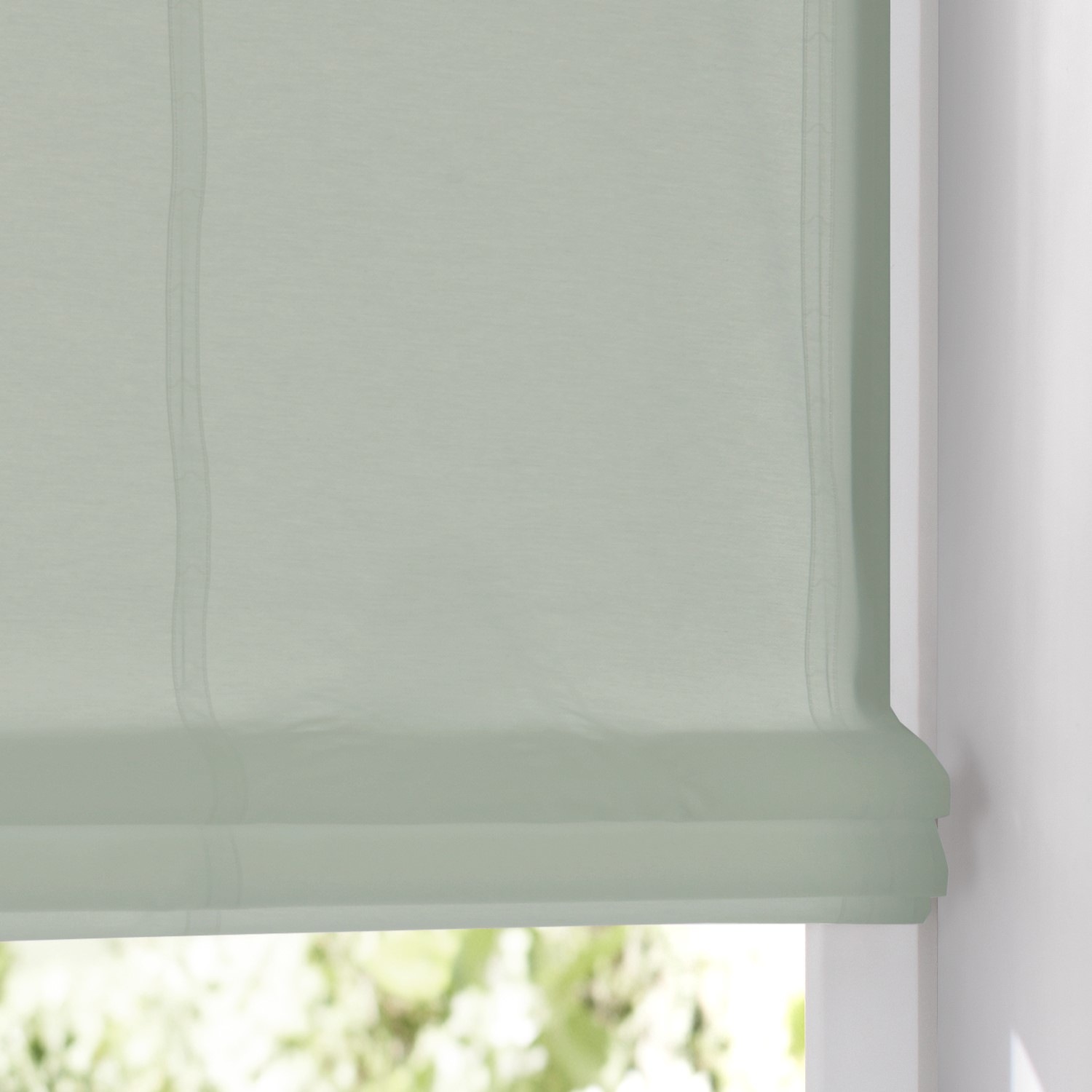 Thumbnail - Kutti Raffrollo "Kessy Biese" mit Hakenaufhängung ohne Bohren halbtransparent, Baumwolle, Polyester, Hakenaufhängung