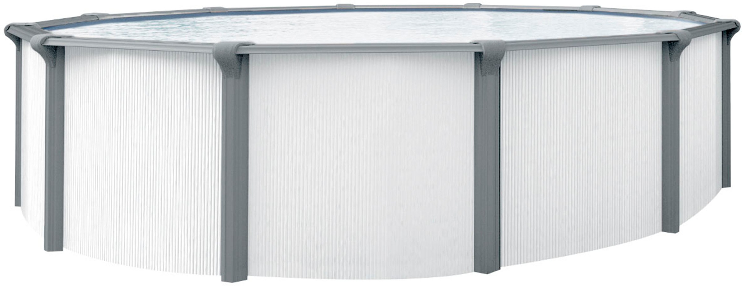 KWAD Rundpool "Green line Evolution" 4,6x1,32 white- design Folie in blau, günstig online kaufen