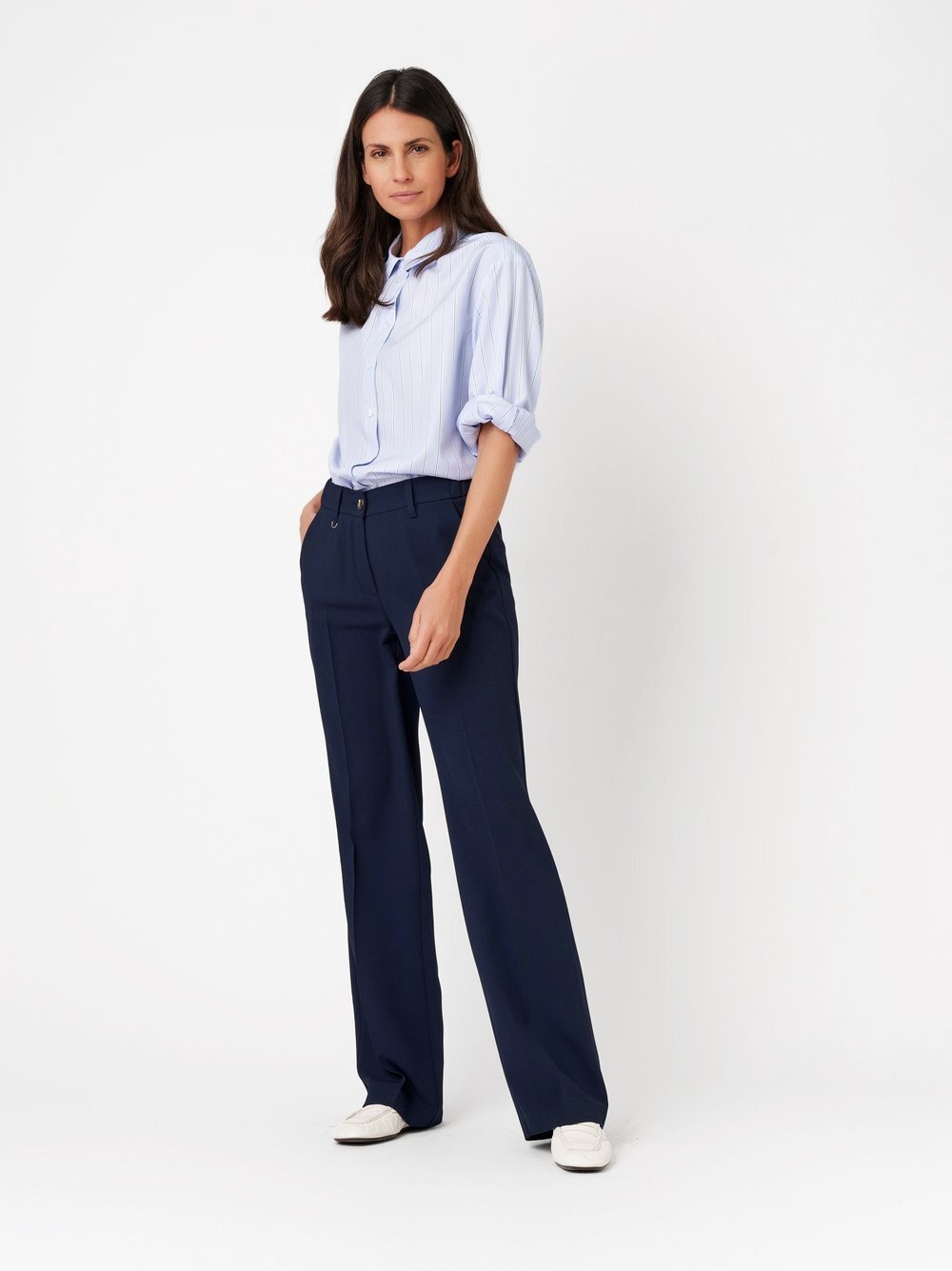 TONI Palazzohose "Luisa Wide" aus luftigem Twill