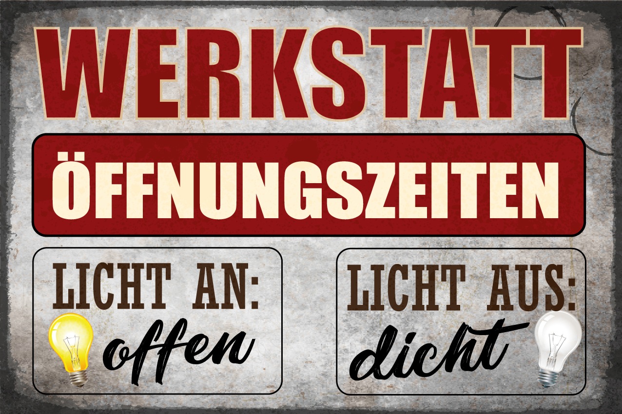 queence Alu-Dibond-Druck "Licht an" Sprüche  Sprüche & Texte Werkstatt, Öff günstig online kaufen