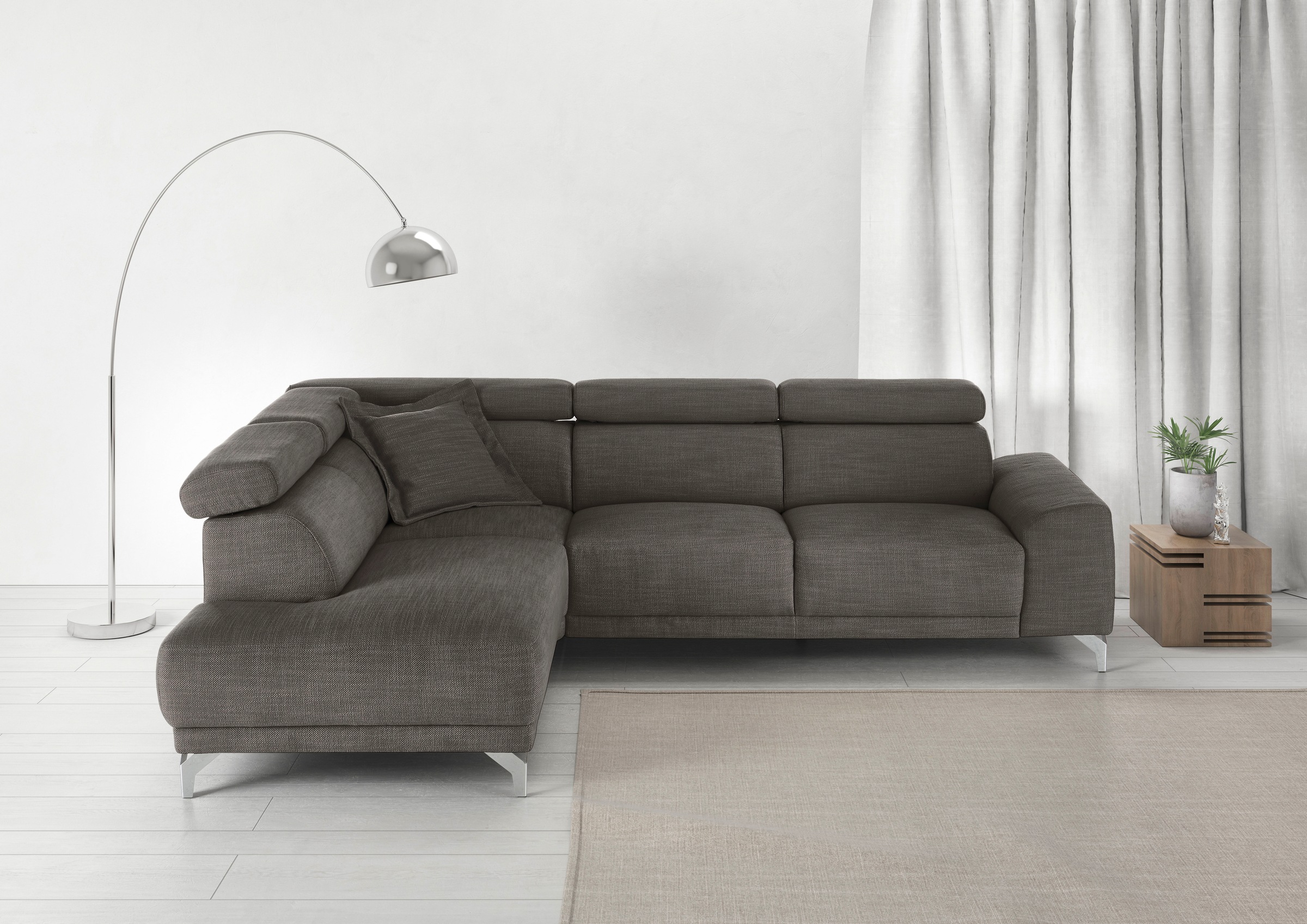 3C Candy Ecksofa "Greve Sofa immer mit manuelle Kopfteilverstellungen, mode günstig online kaufen