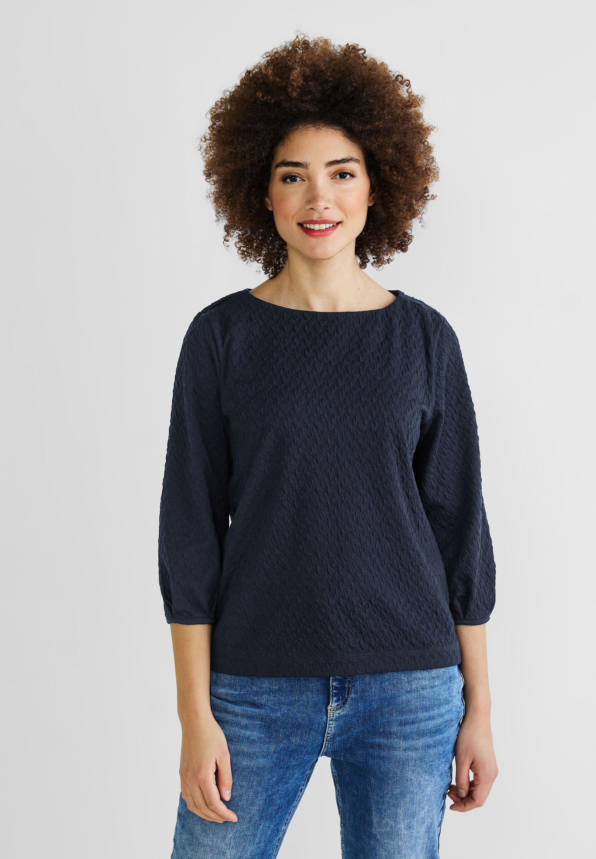 STREET ONE 3/4-Arm-Shirt, in | kaufen Unifarbe BAUR