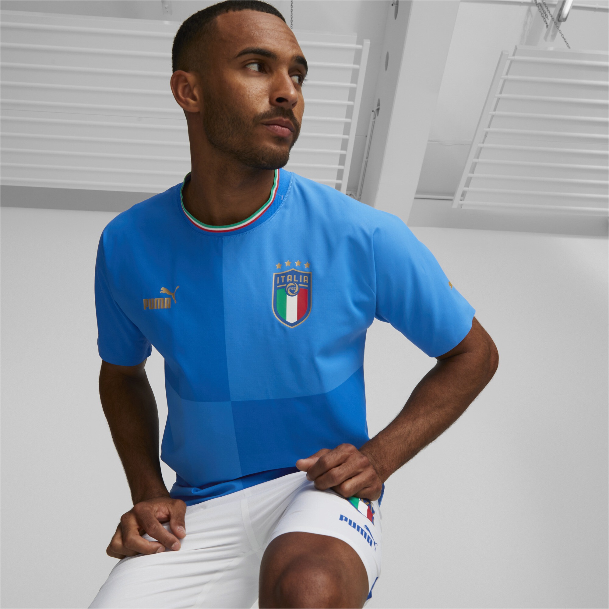 PUMA Trainingsshirt »Italien 22/23 Authentisches Heimtrikot Herren Performance Fit«