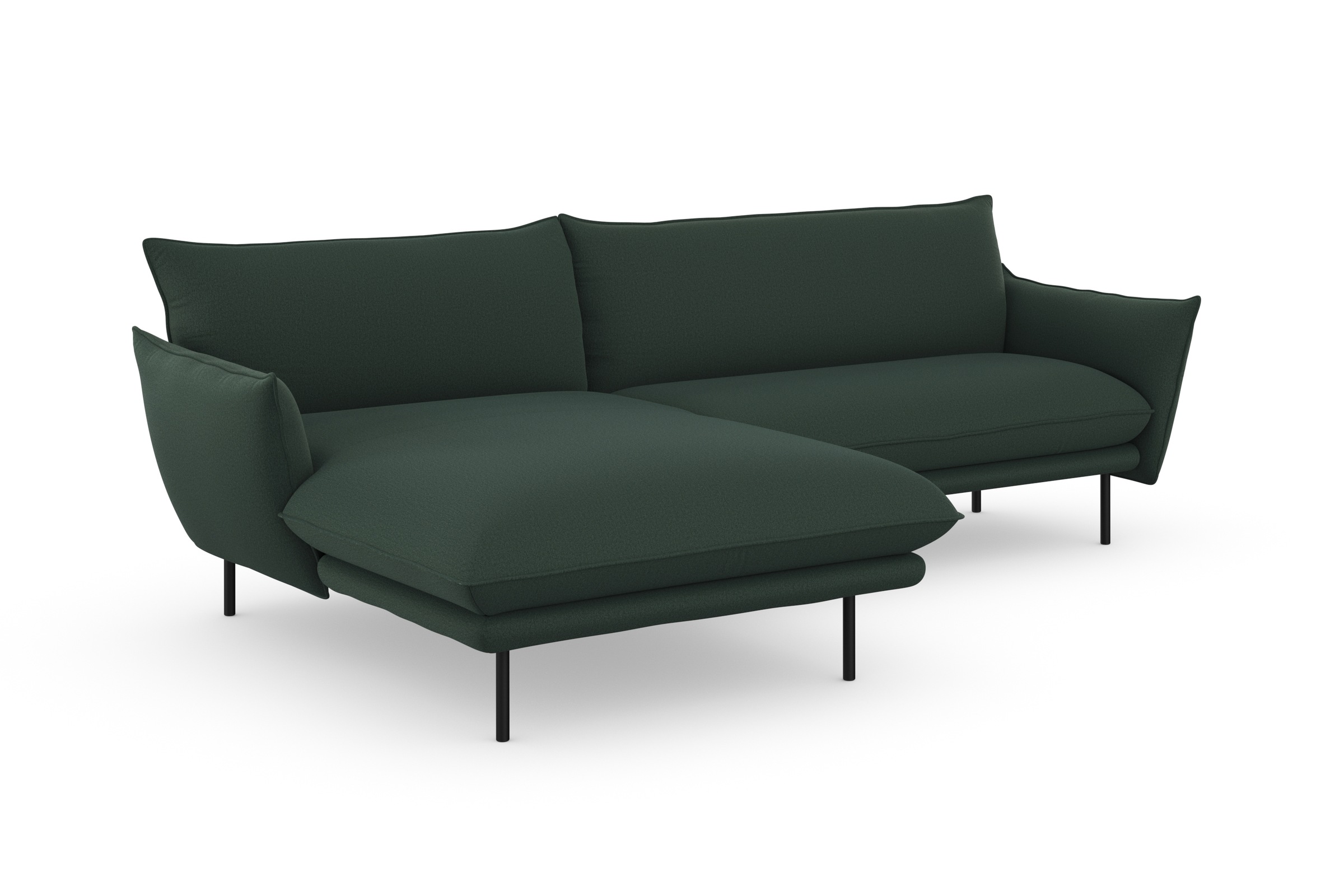 andas Ecksofa »Stine L-Form«, Besonderes Design durch Kissenoptik und Keder, by Morten Georgsen