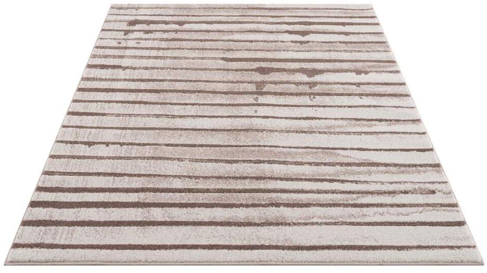 Carpet City Teppich "Moda" rechteckig 11 mm Höhe Kurzflor, Streifen-Muster, günstig online kaufen