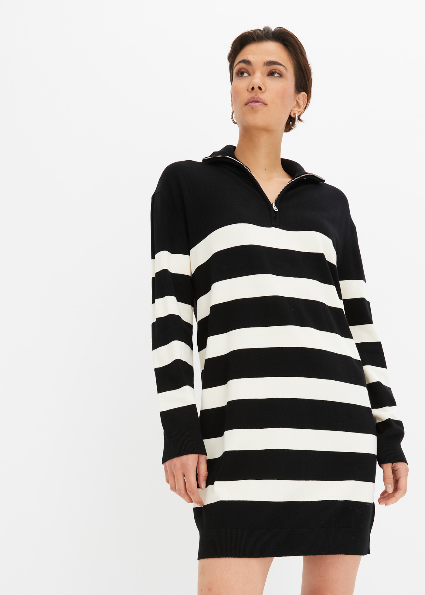 bonprix Strickkleid Mini-Strickkleid