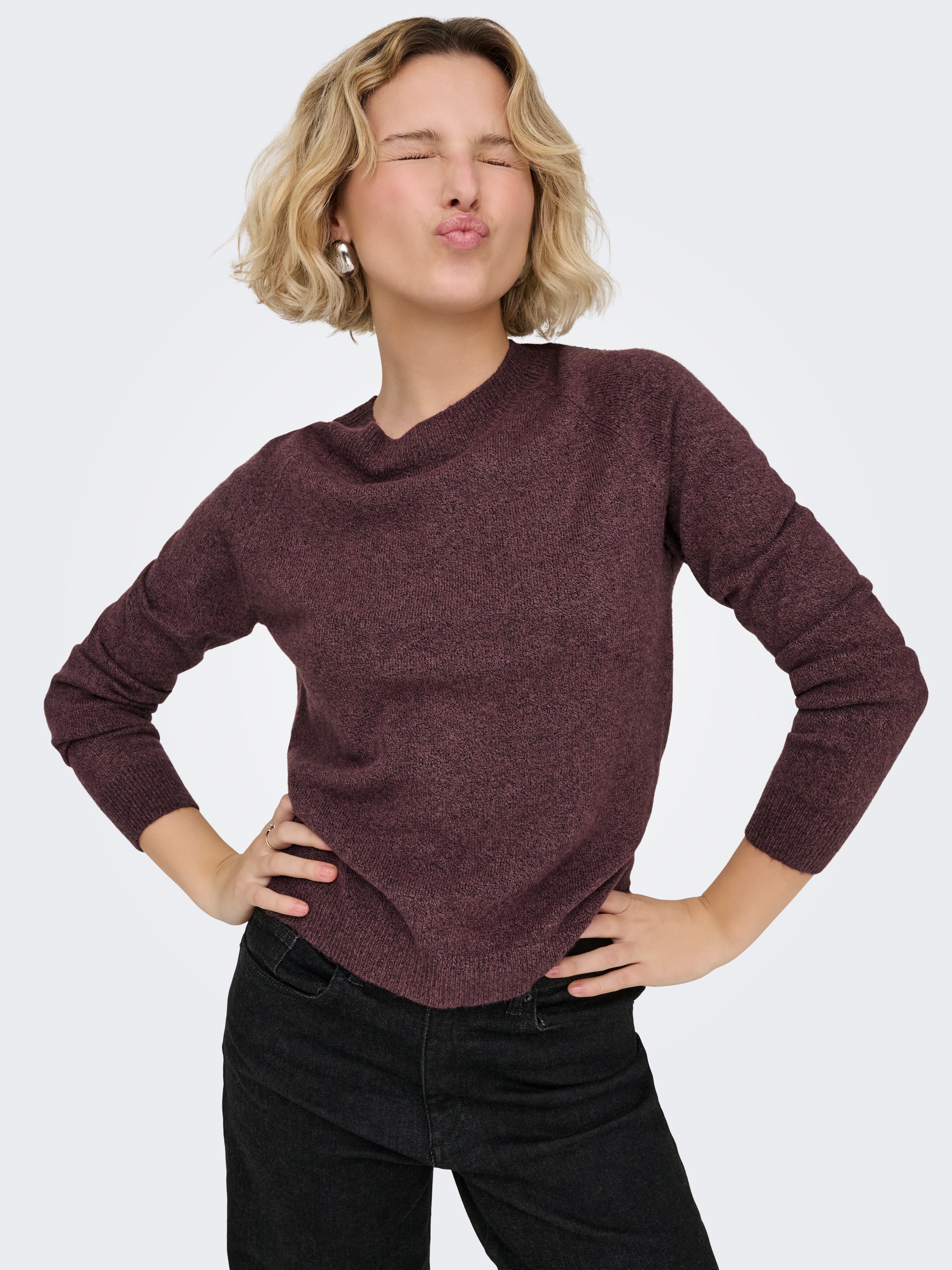 ONLY "ONLRICA LIFE L/S PULLOVER KNT NOOS" Materialmix, regular fit