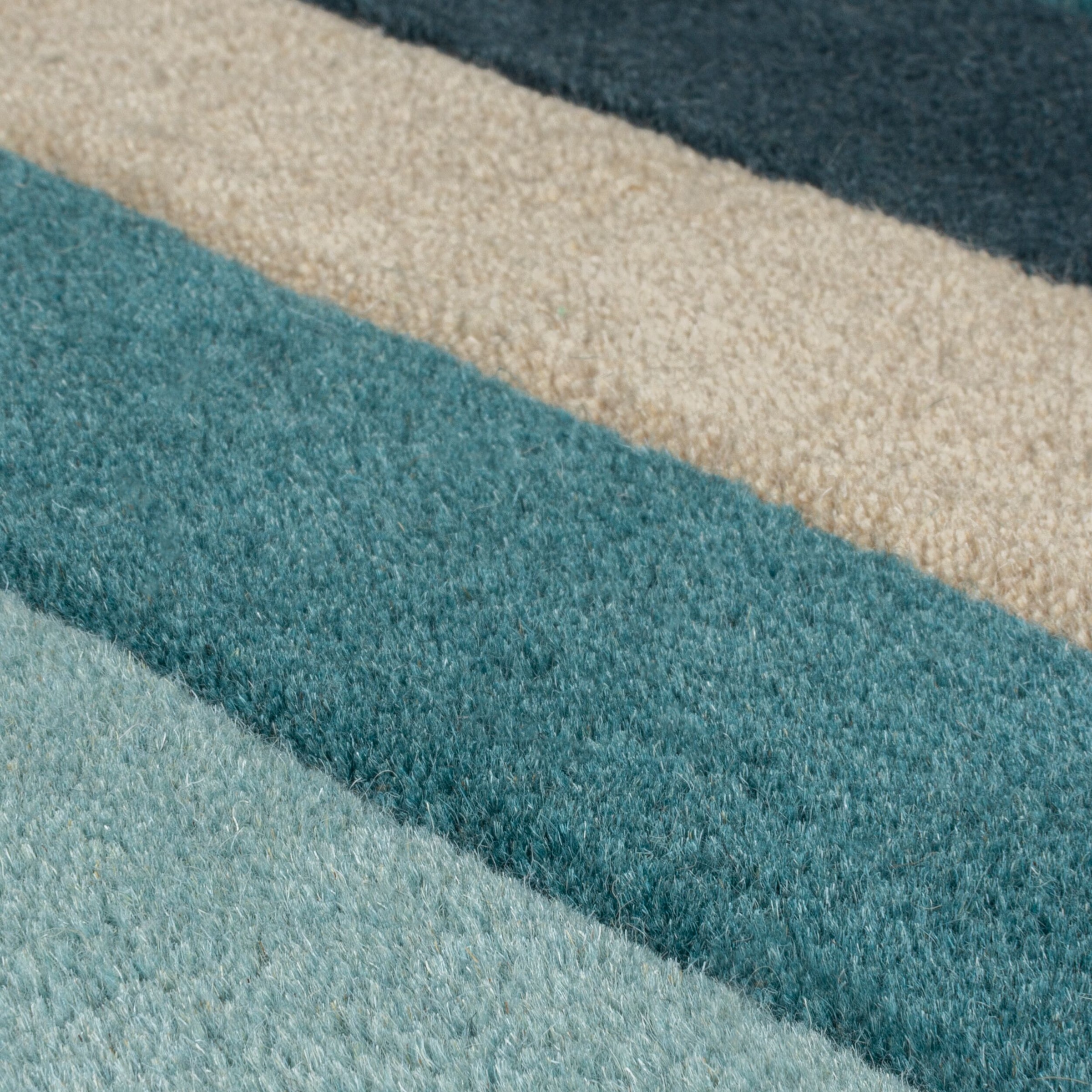 FLAIR RUGS Wollteppich »Abstract Collage«, rechteckig, 11 mm Höhe, 100% Wolle, Karo Design, Patchwork, modern, mehrfarbig