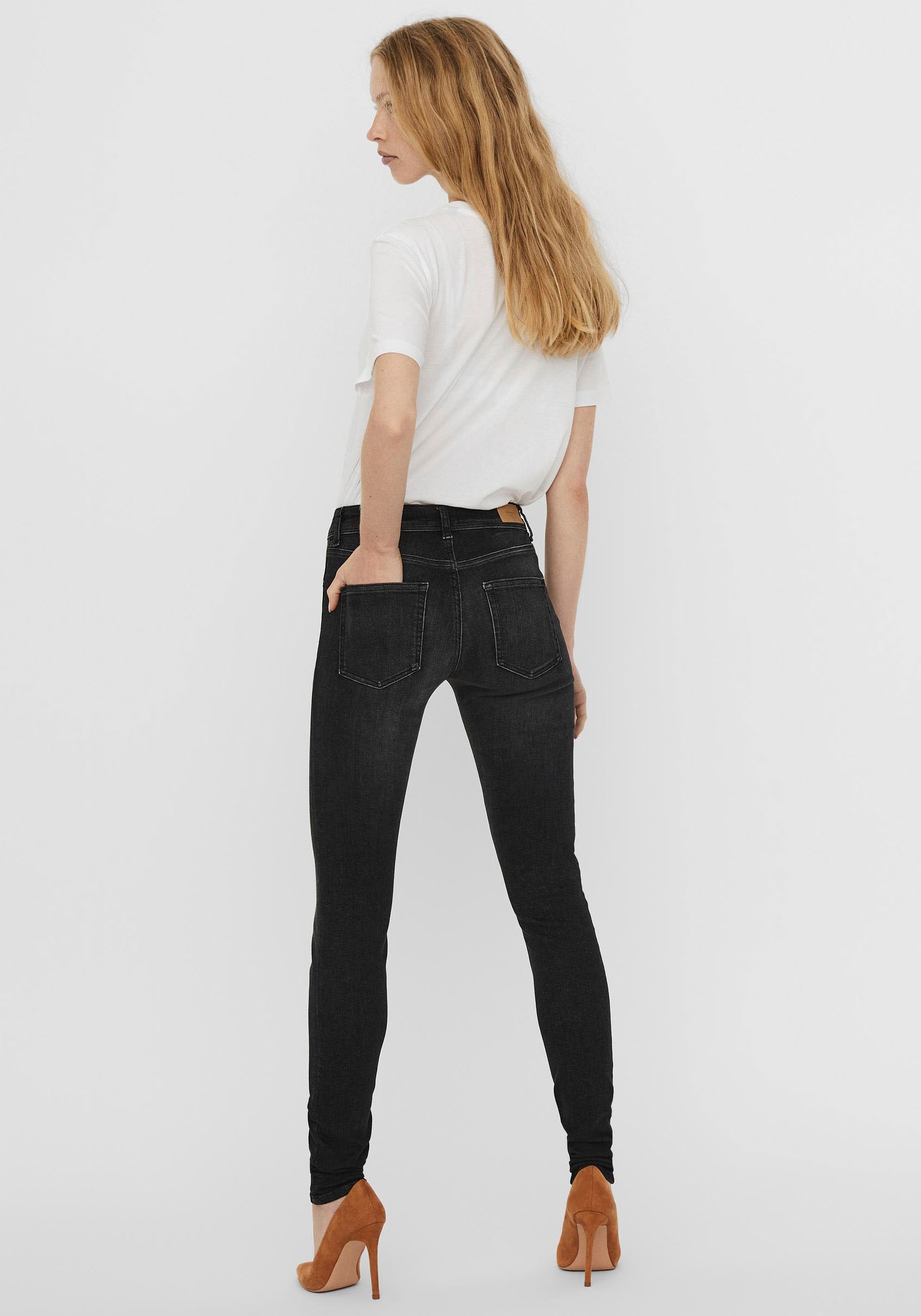 Vero Moda Skinny-fit-Jeans "VMLUX MR SLIM JEANS" günstig online kaufen