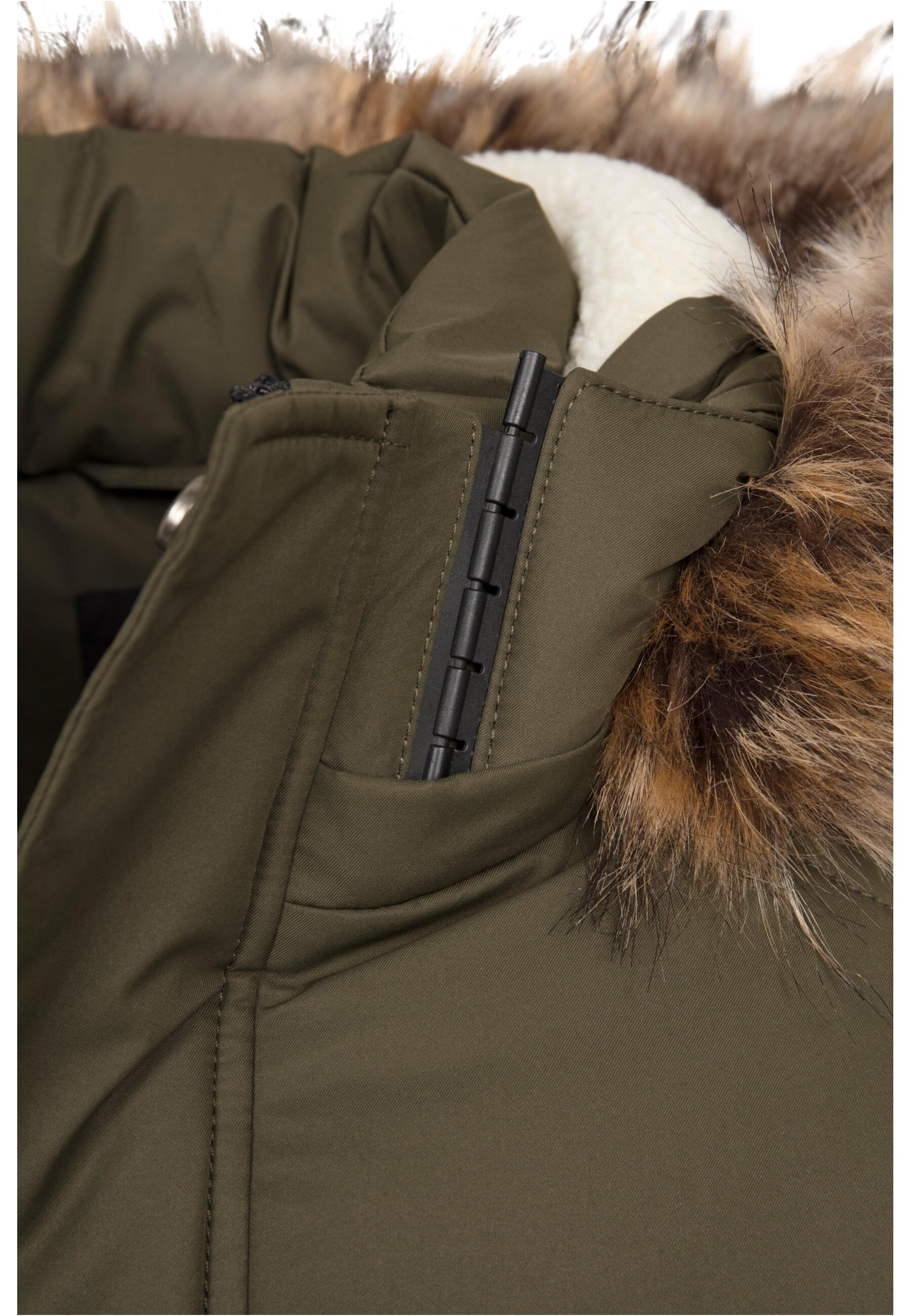 URBAN CLASSICS Winterjacke »Urban Classics Herren Faux Fur Hooded Jacket«, (1 St.), mit Kapuze