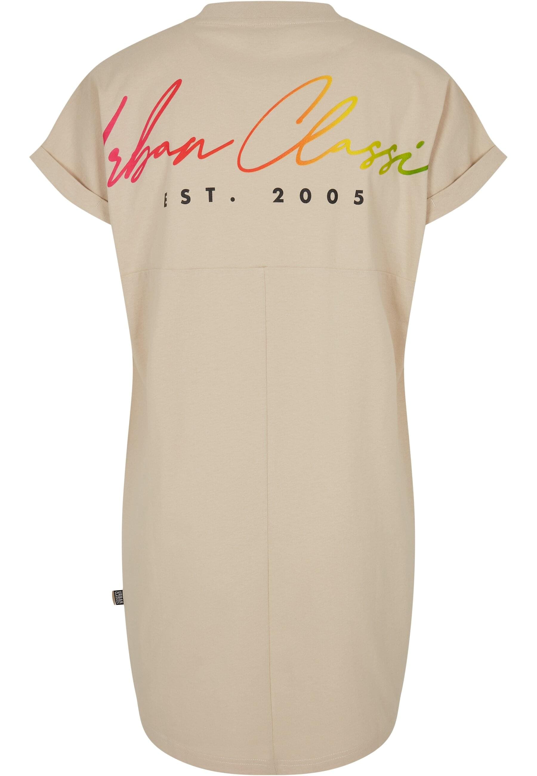 URBAN CLASSICS Shirtkleid »Urban Classics Damen Ladies Rainbow Tee Dress«, (1 tlg.)