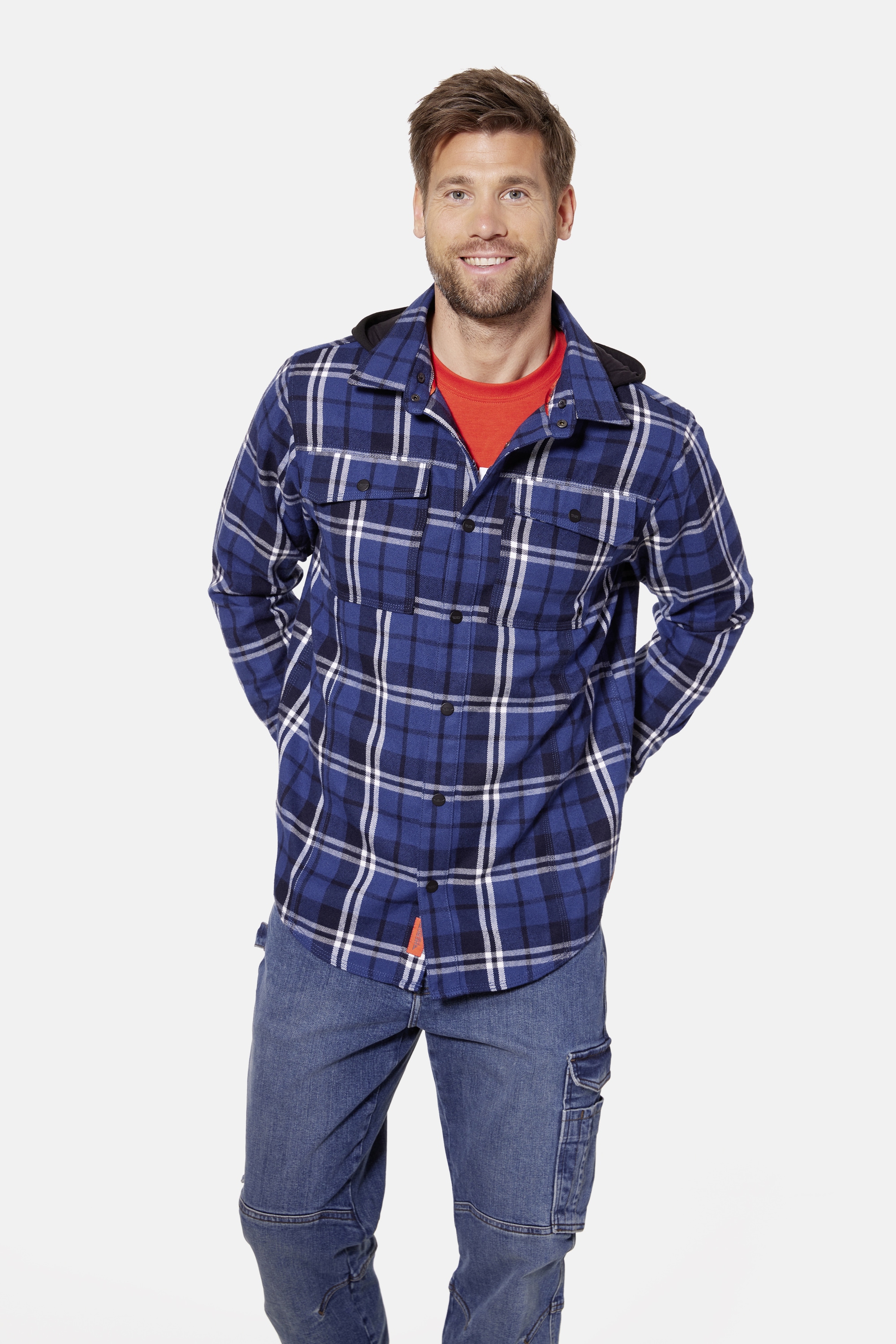 HERO by John Medoox Kapuzenhemd "HUNTER Workwear Arbeitshemd mit Kapuze" Ar günstig online kaufen