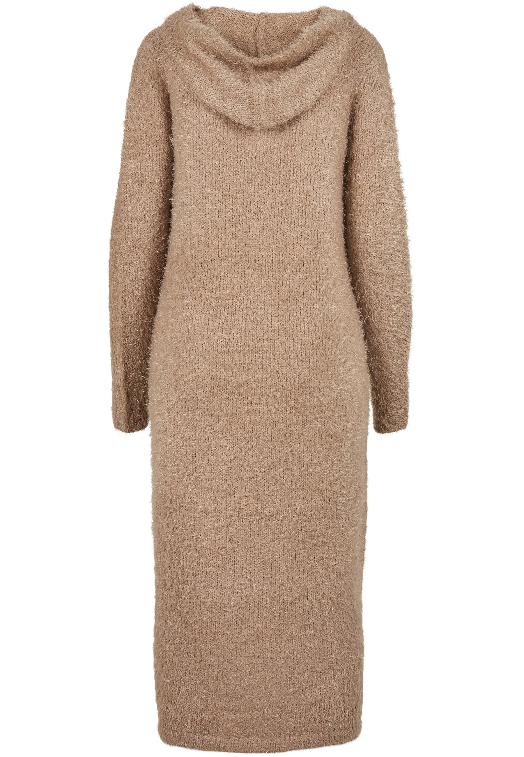 URBAN CLASSICS Strickjacke »Urban Classics Damen Ladies Hooded Feather Cardigan«