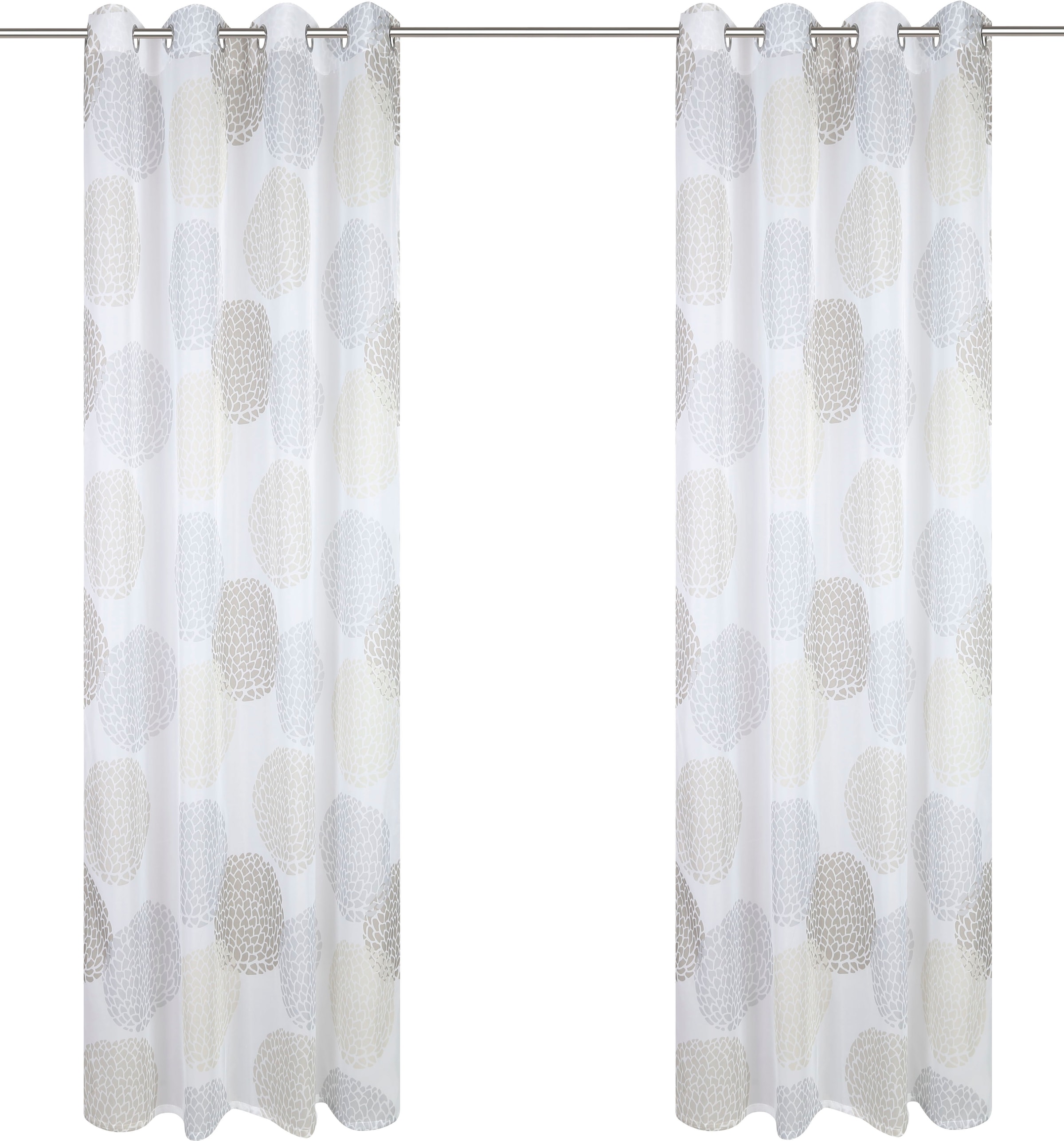 Kutti Vorhang »Bella«, Ausbrenner, | St.), (1 bedruckt, Gardine, Baumwolle-Polyester kaufen BAUR halbtransparent