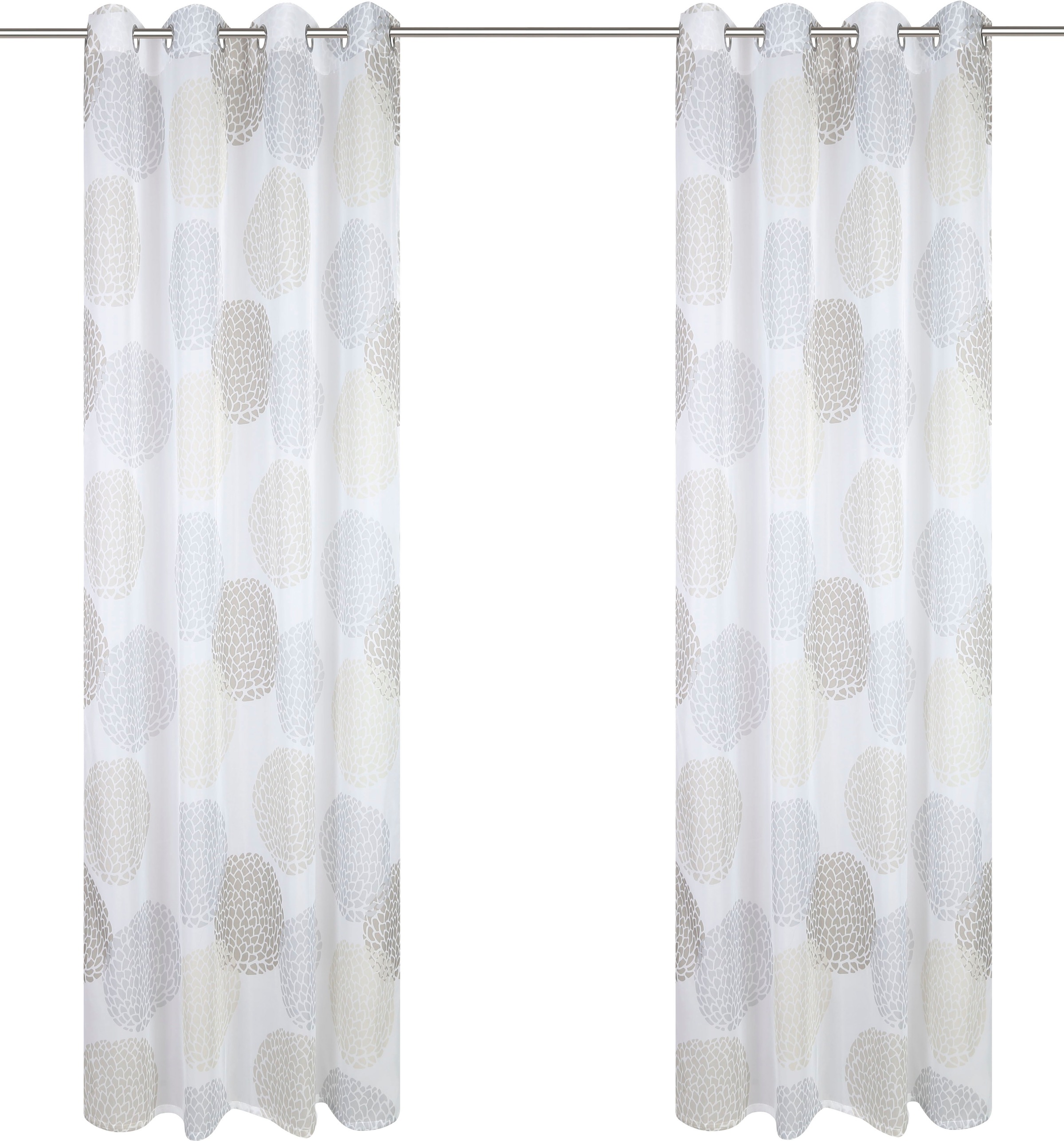my home Gardine »BELEM«, (1 St.), 1 Schal, Polyester, Kreise