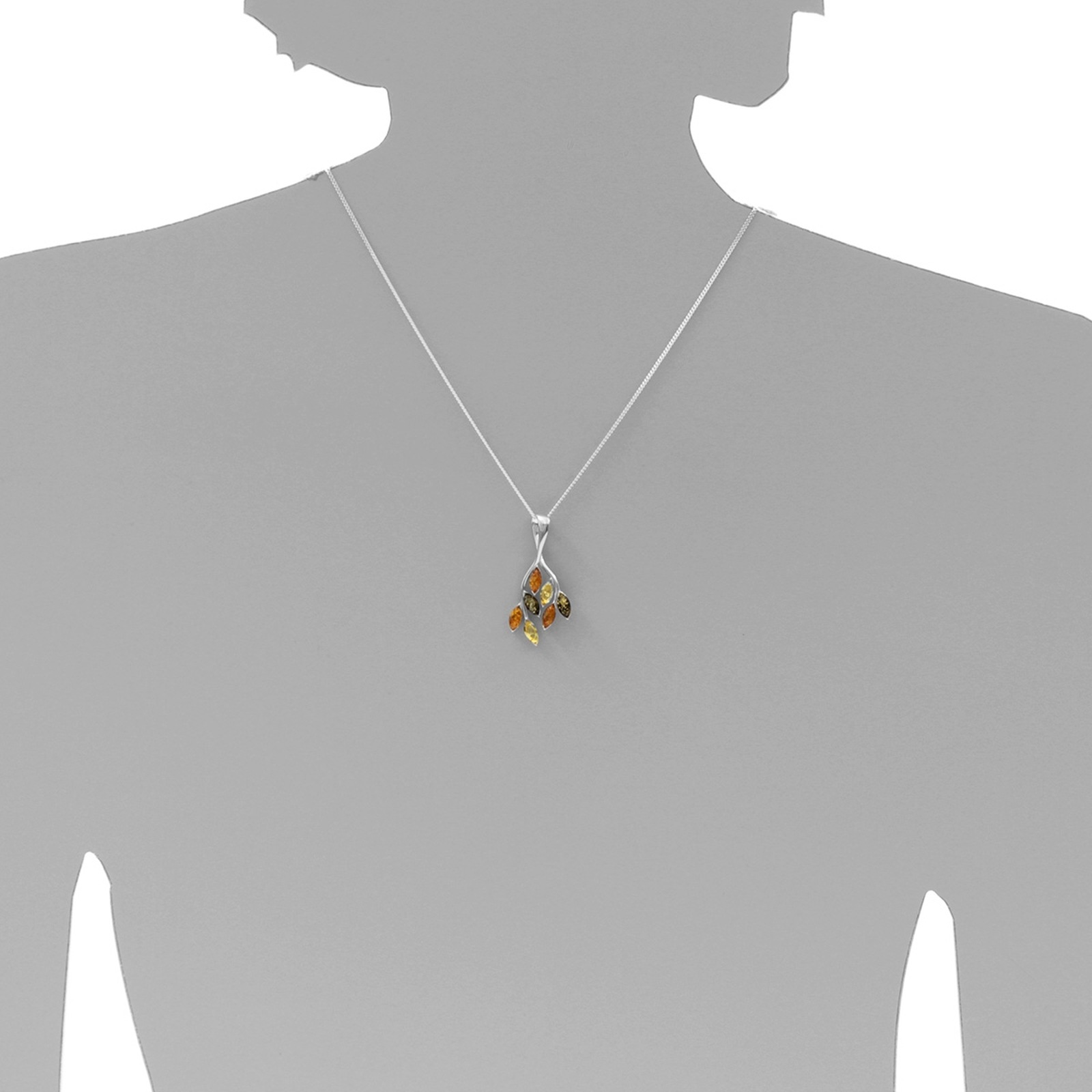 Ostsee-Schmuck Paulin Pendant White Sterling Silver 2