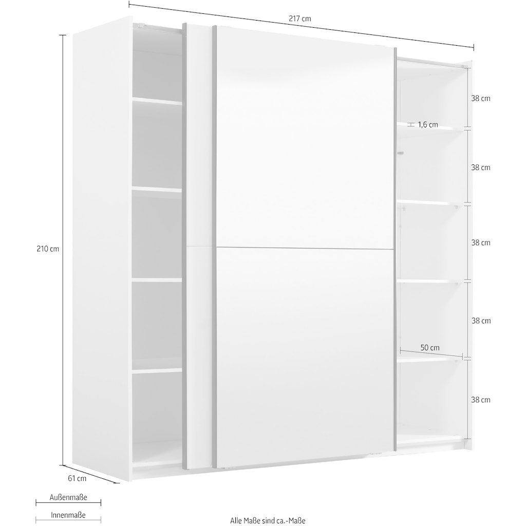 INOSIGN Schwebetürenschrank »Ksanti«