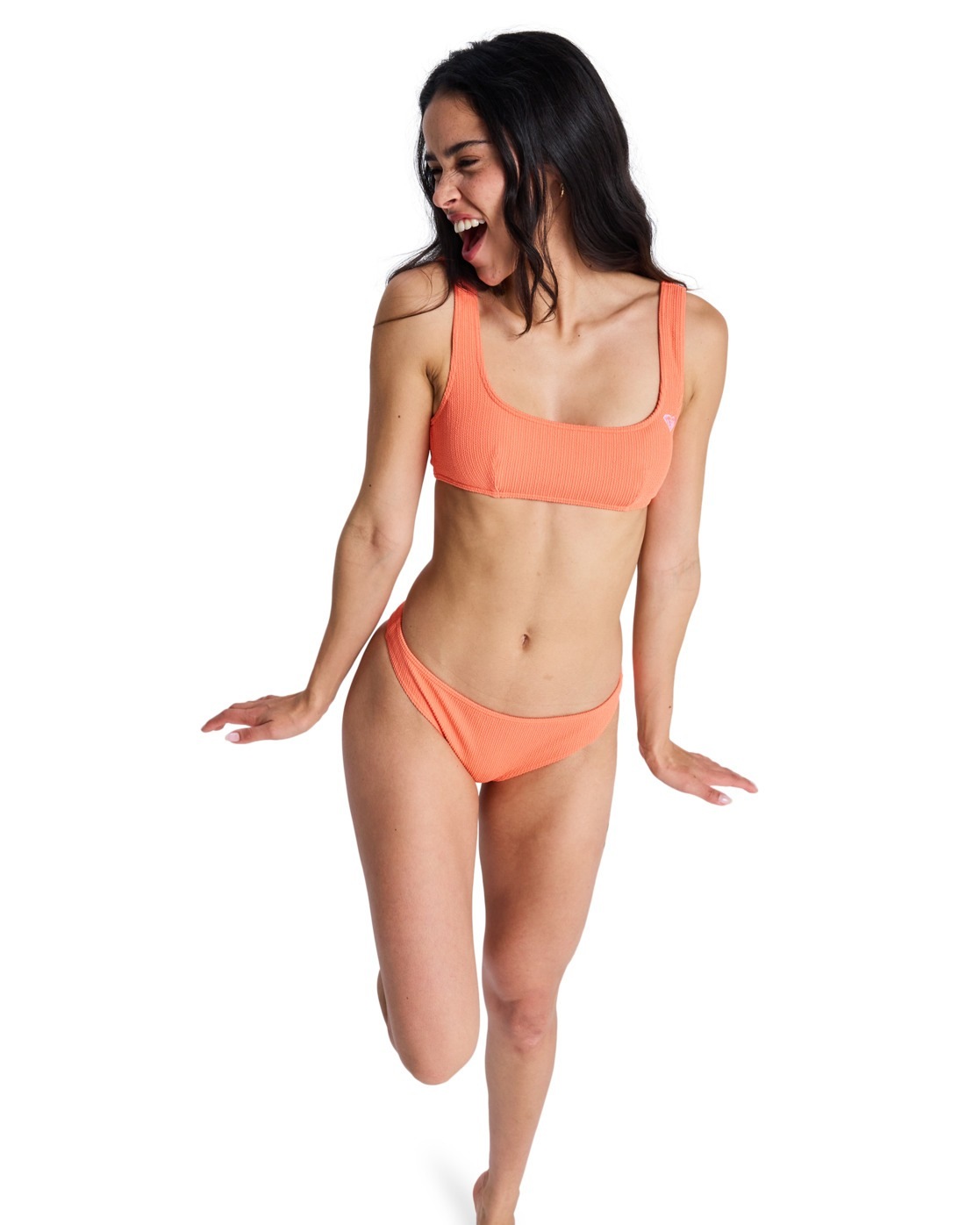 Bandeau-Bikini-Top ROXY "Roxy Sunshine", Damen, Gr. XXL, Cup B, camellia, Obermaterial: 89% Microfaser, 11% Elasthan;, Bikini-Oberteile 2